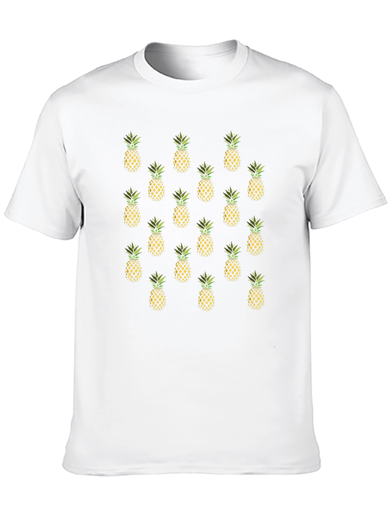 Pineapple Print Tee - Tropical Vibe