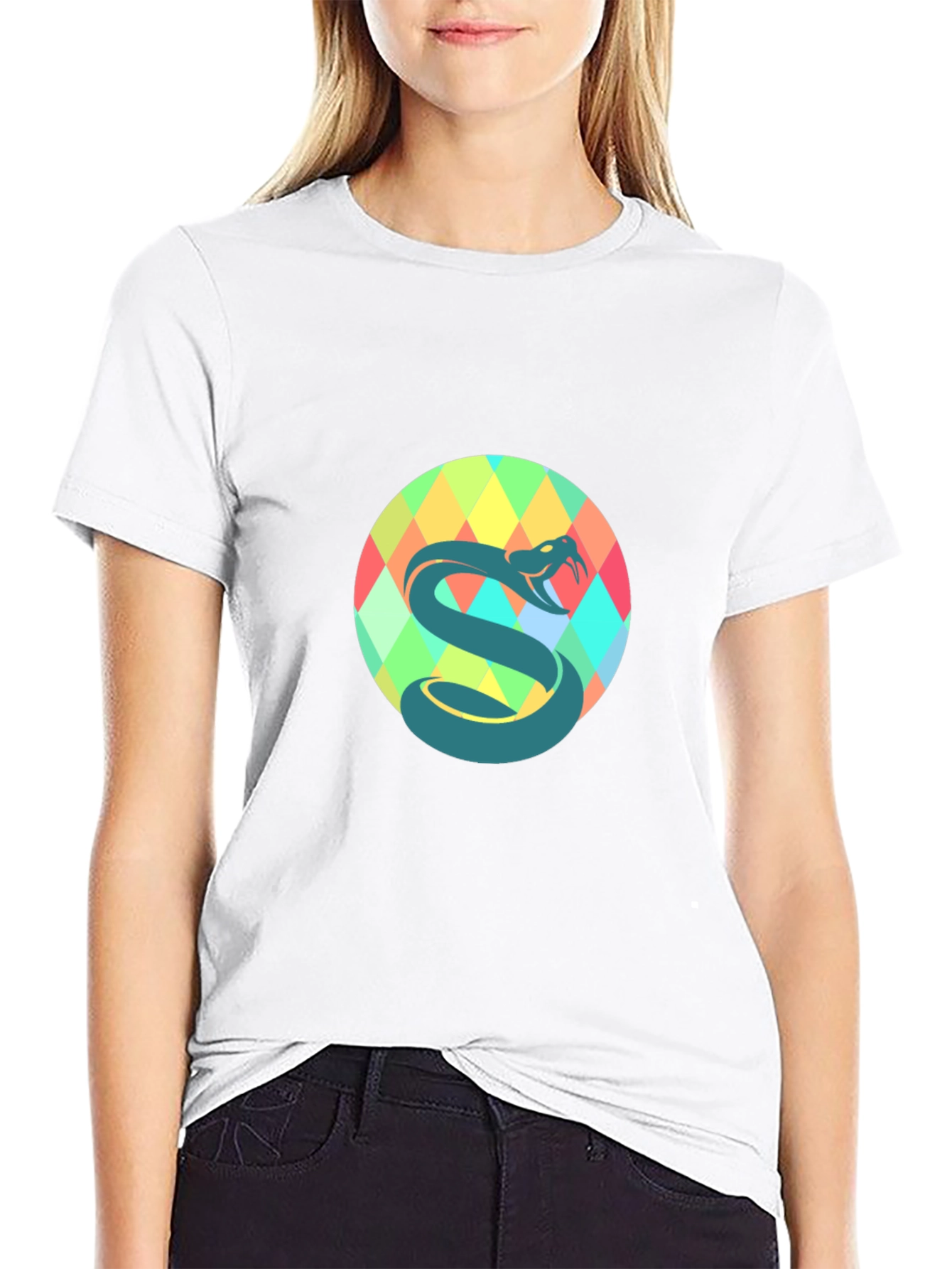 Snake Graphic Black T-Shirt