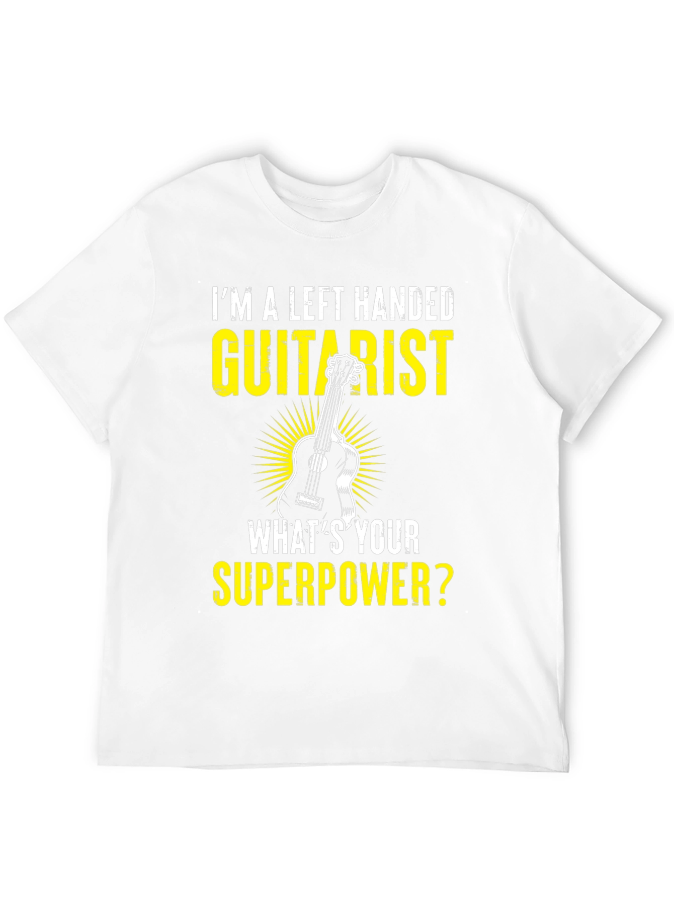 Left Handed Guitarist Superpower T-Shirt