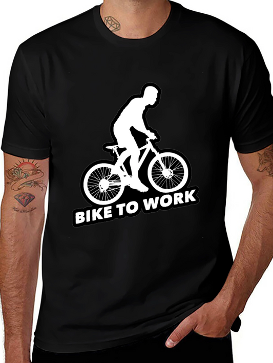 Bike to Work T-Shirt - Cyclist Graphic Tee