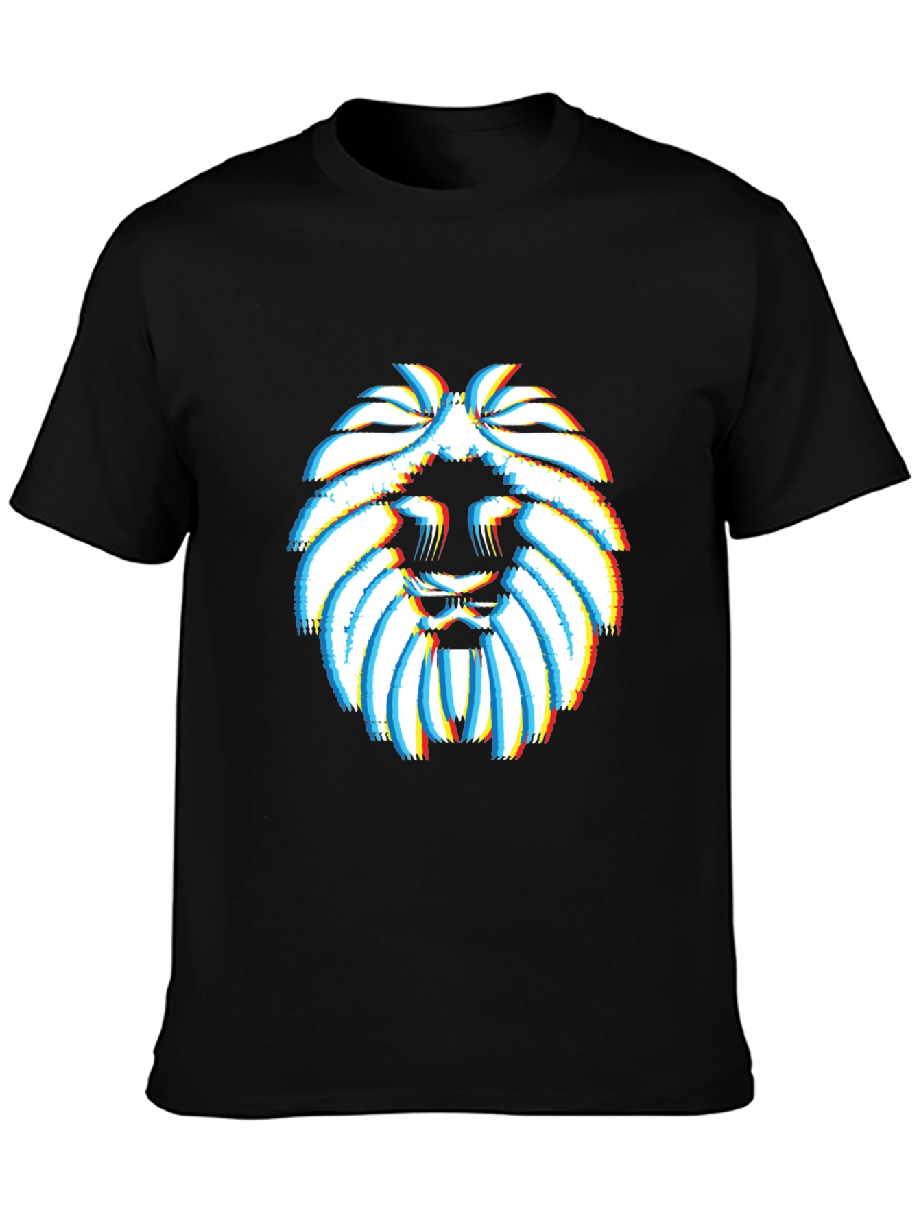 Lion Glitch Graphic T-Shirt - Modern Streetwear