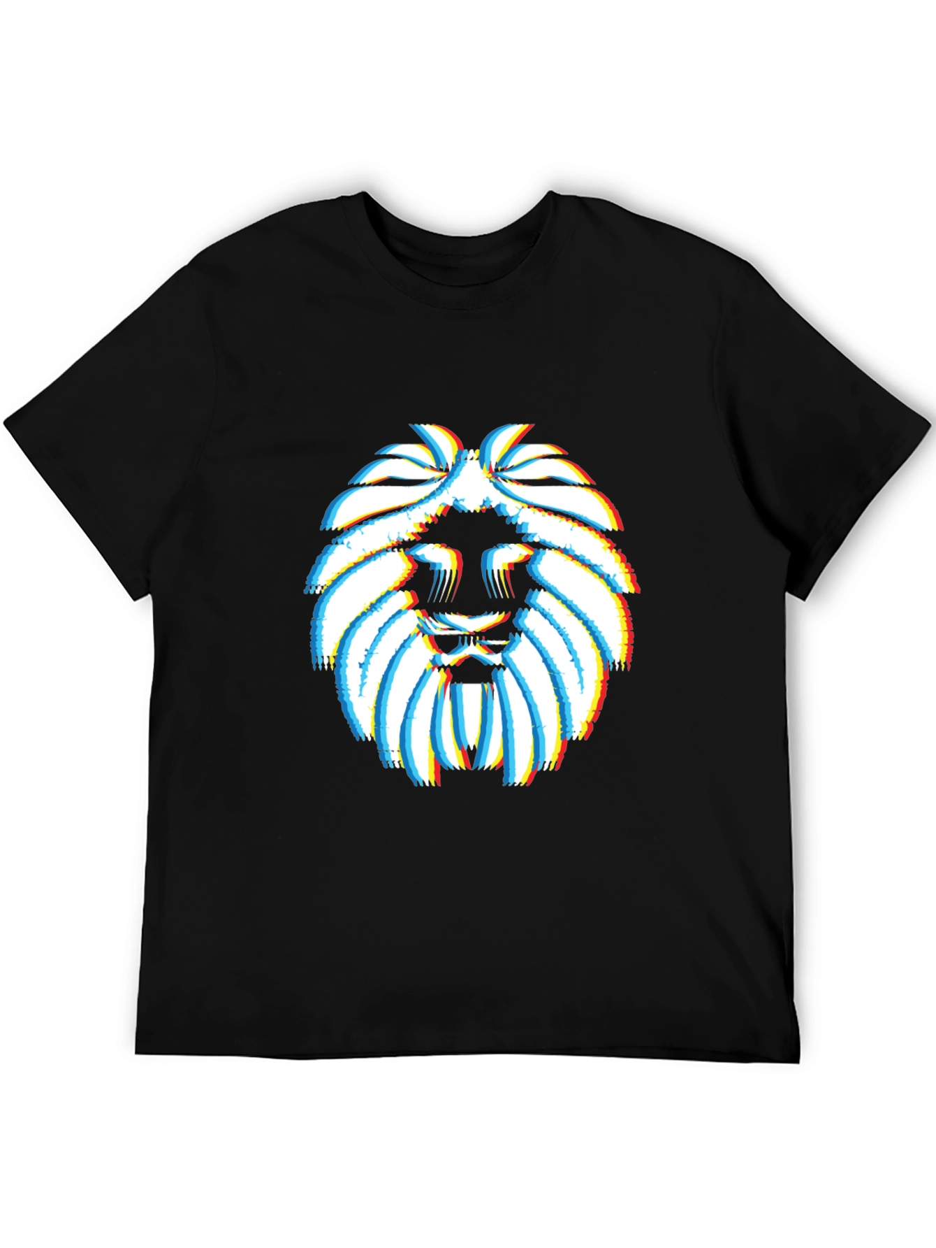Lion Glitch Graphic T-Shirt - Modern Streetwear