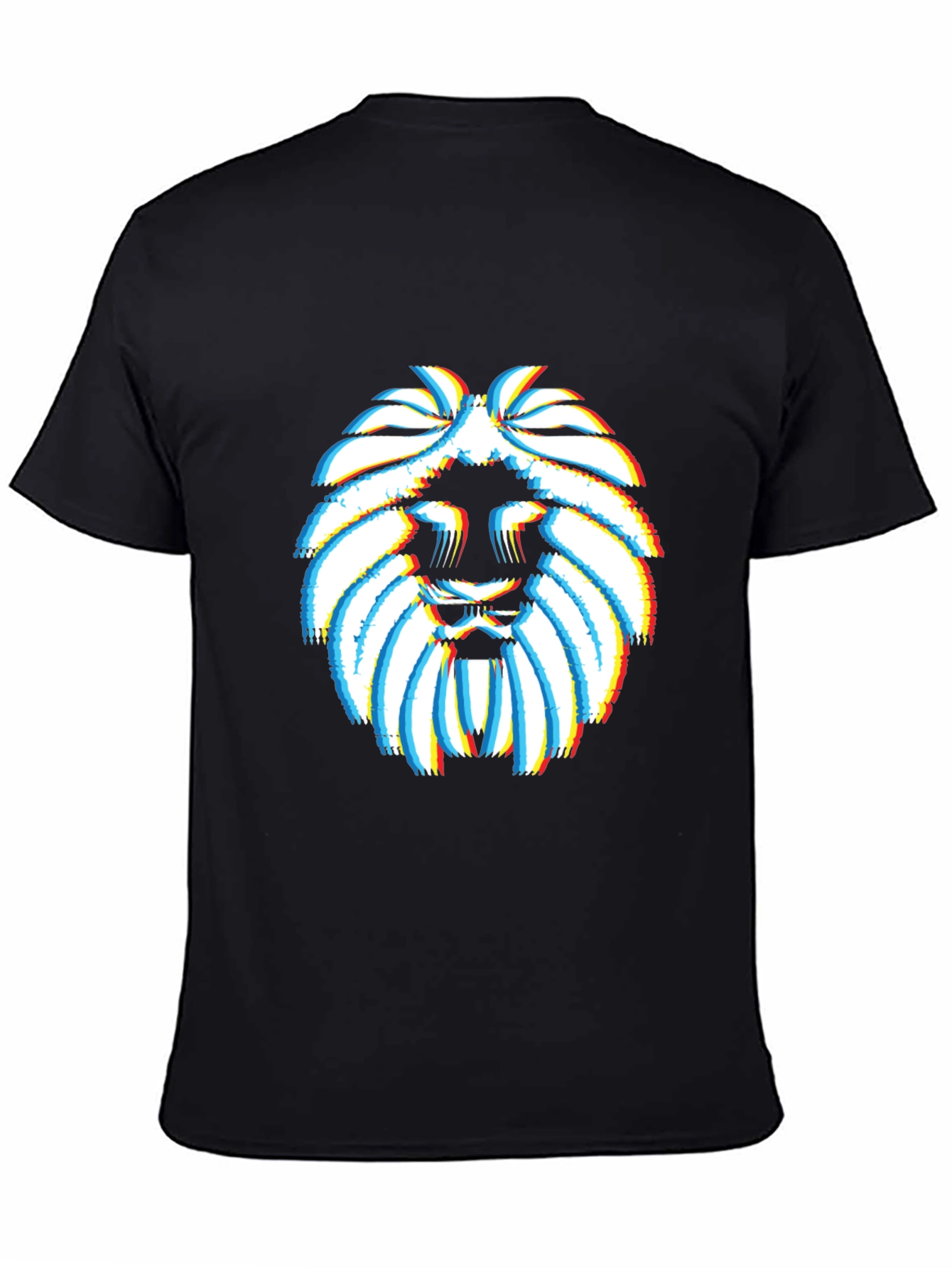 Lion Glitch Graphic T-Shirt - Modern Streetwear