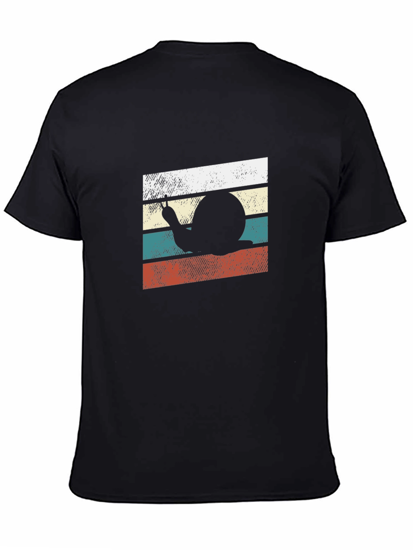 Retro Snail Peace Sign Graphic T-Shirt