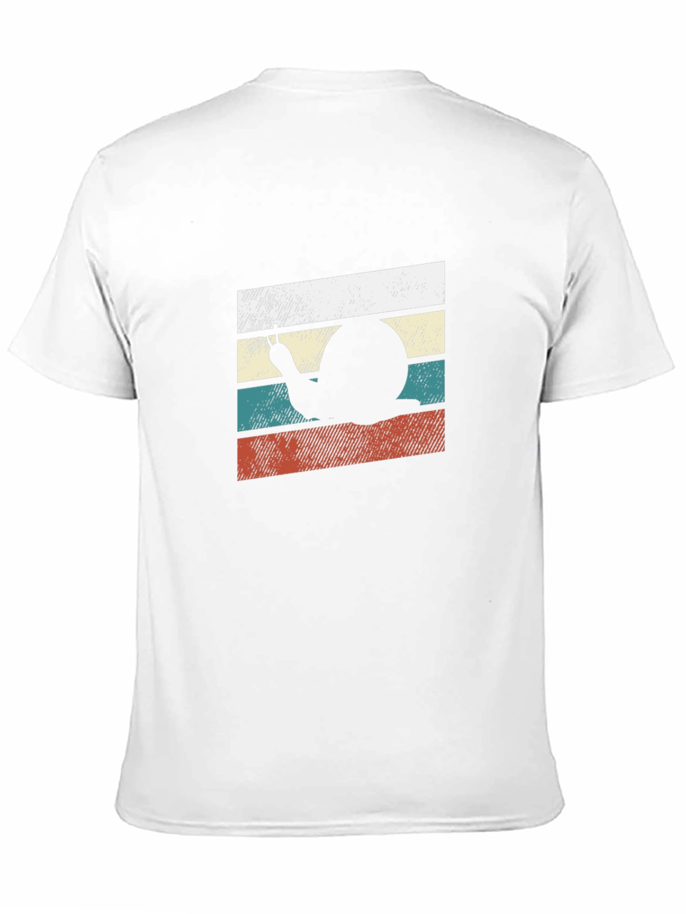 Retro Snail Peace Sign Graphic T-Shirt