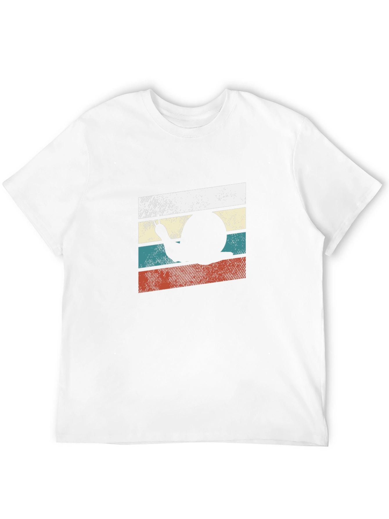 Retro Snail Peace Sign Graphic T-Shirt