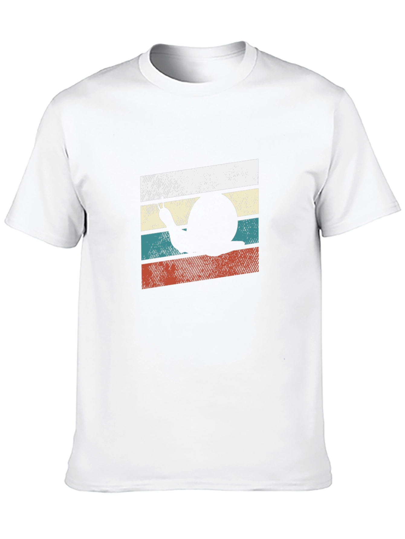 Retro Snail Peace Sign Graphic T-Shirt