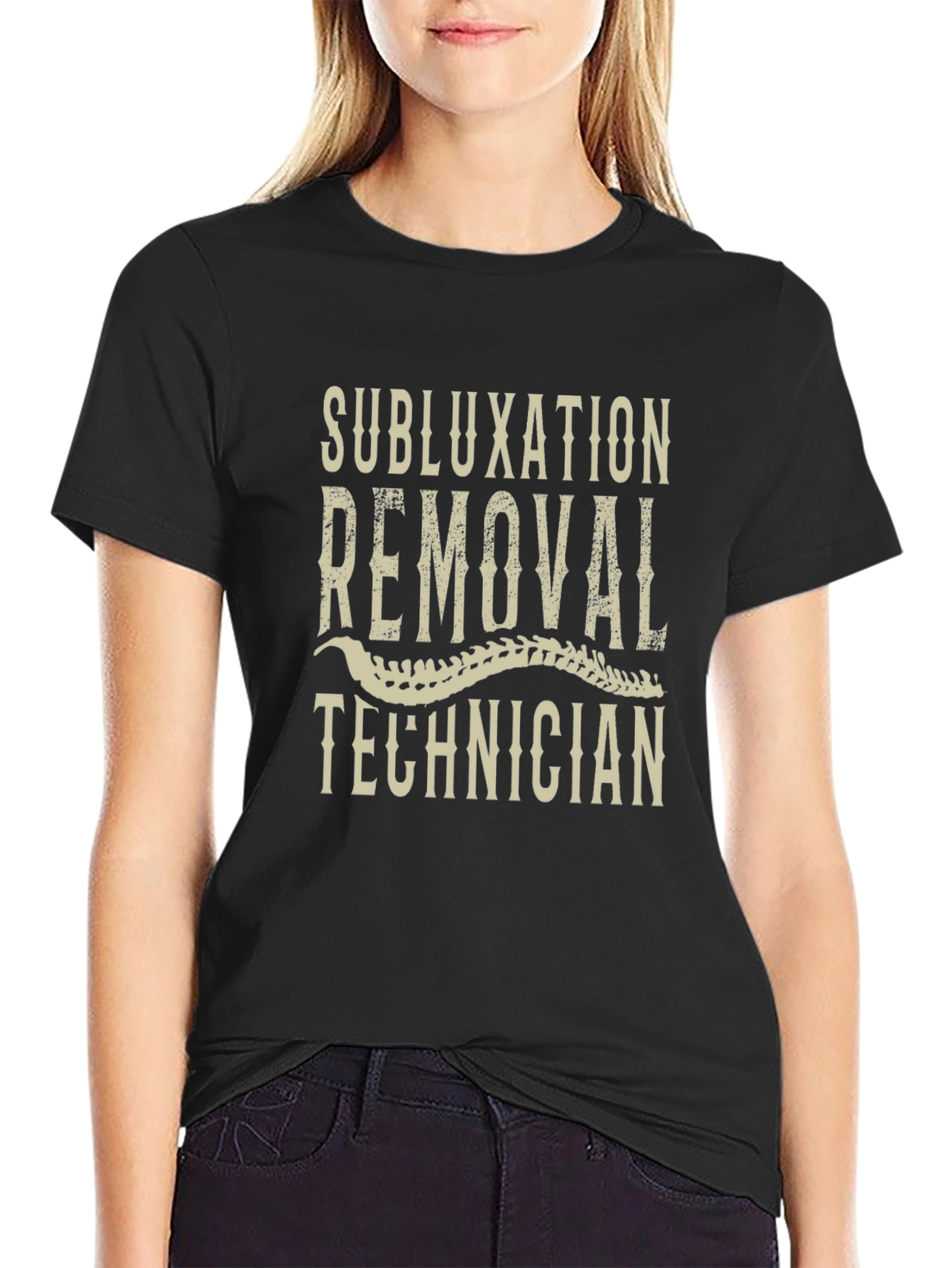 Subluxation Removal Technician Black T-Shirt