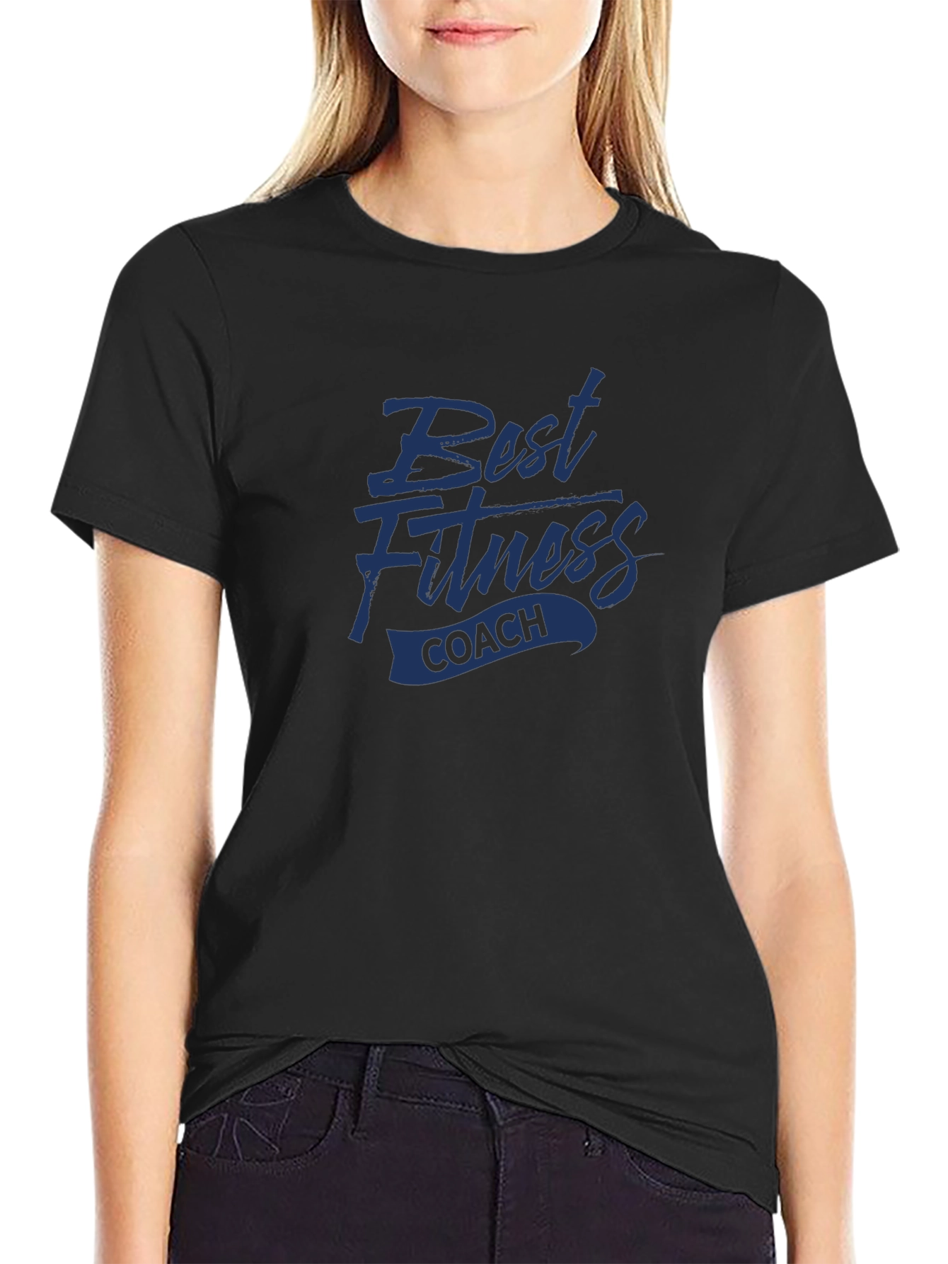 Best Fitness Coach Black T-Shirt