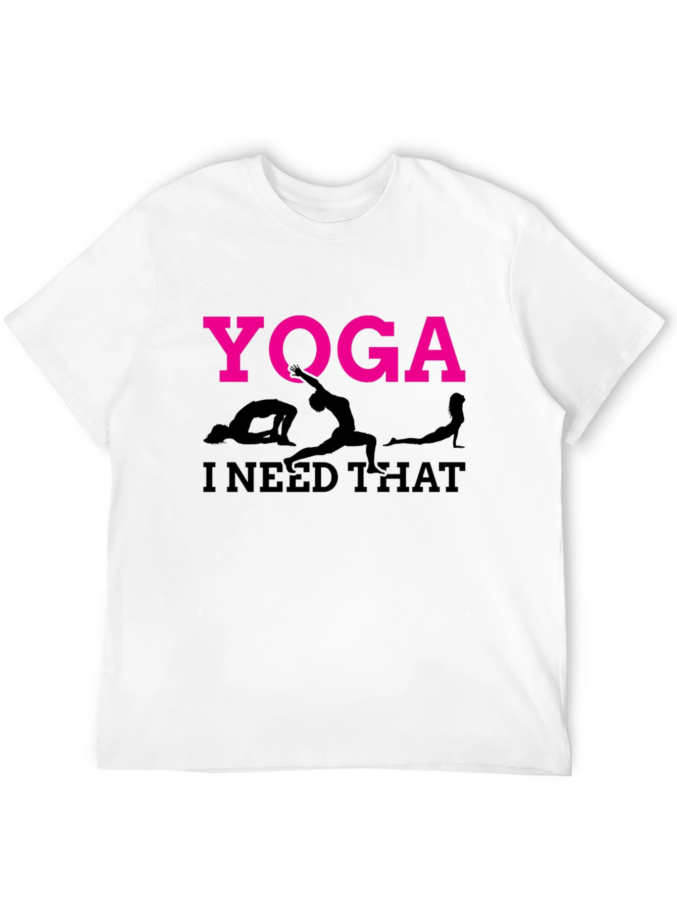 Yoga I Need That T-Shirt Black Cotton Tee