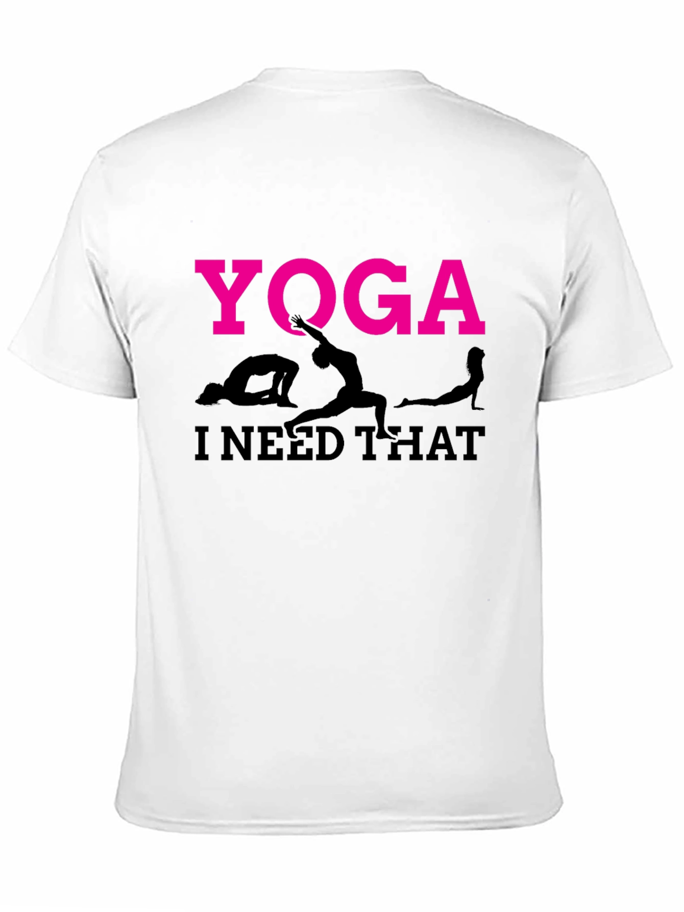 Yoga I Need That T-Shirt Black Cotton Tee