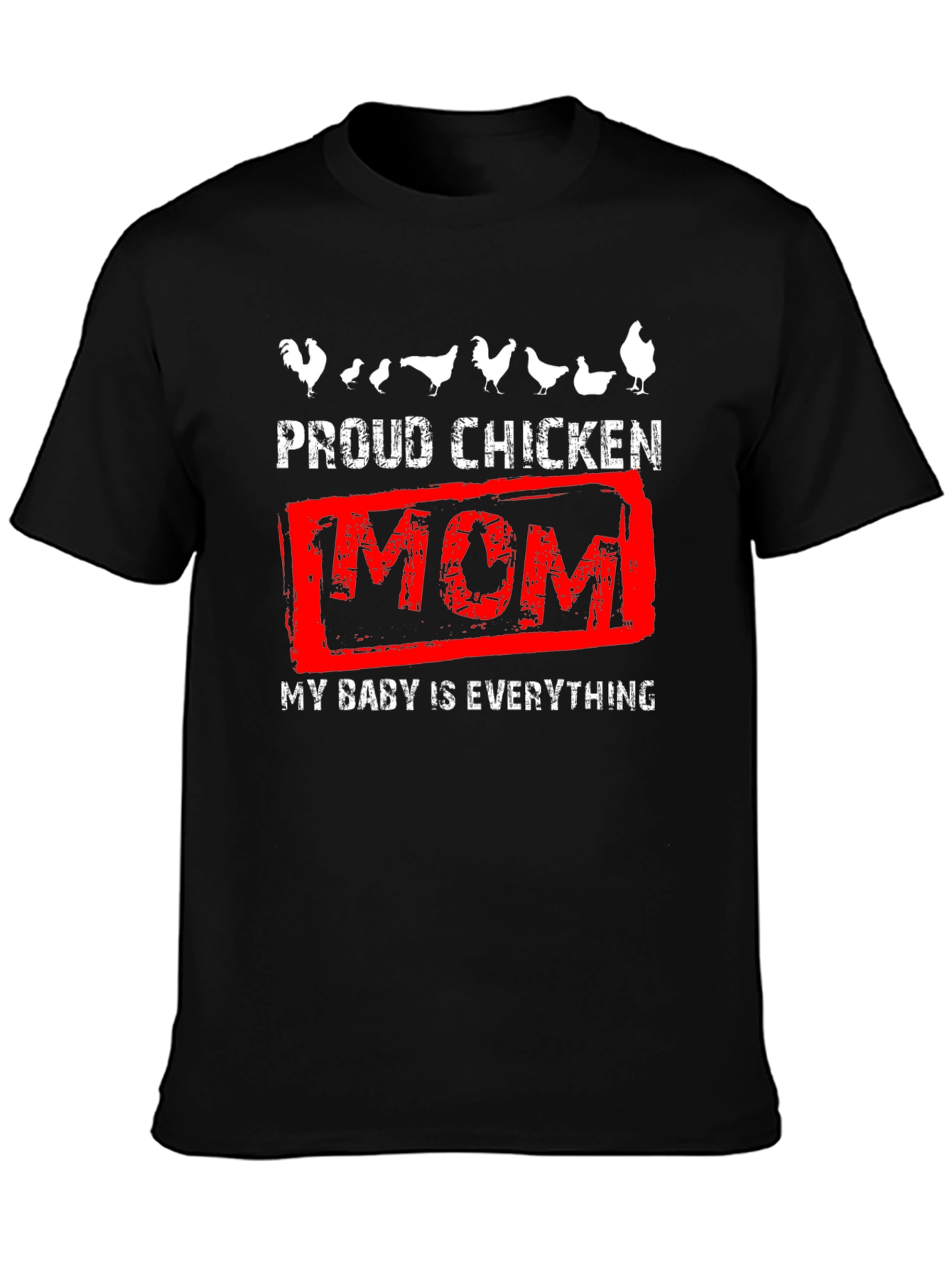 Proud Chicken Mom Graphic T-Shirt
