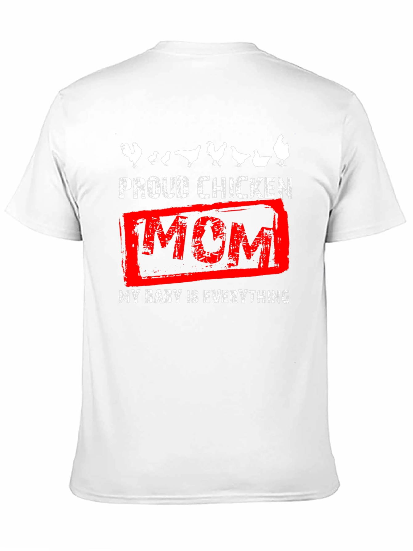 Proud Chicken Mom Graphic T-Shirt