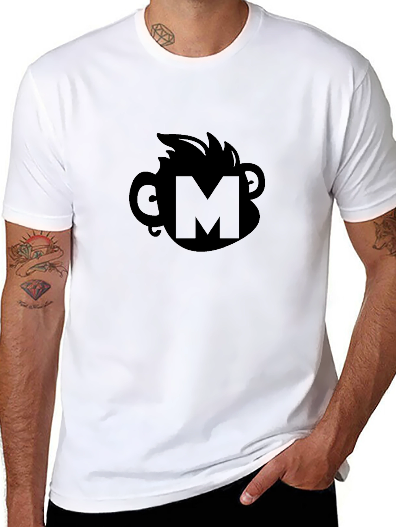 Cool Monkey M Black T-Shirt