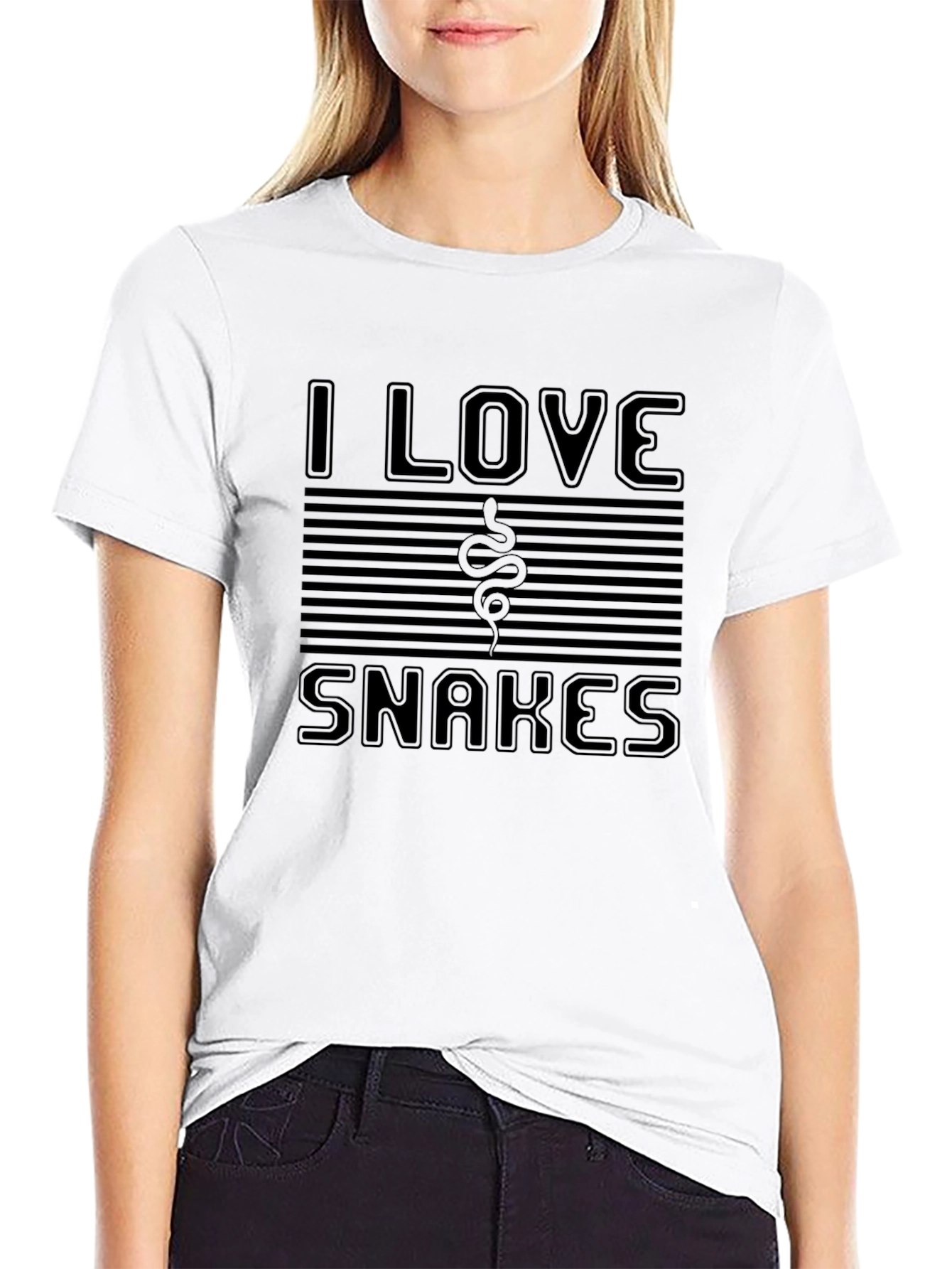 I Love Snakes T-Shirt Unique Design