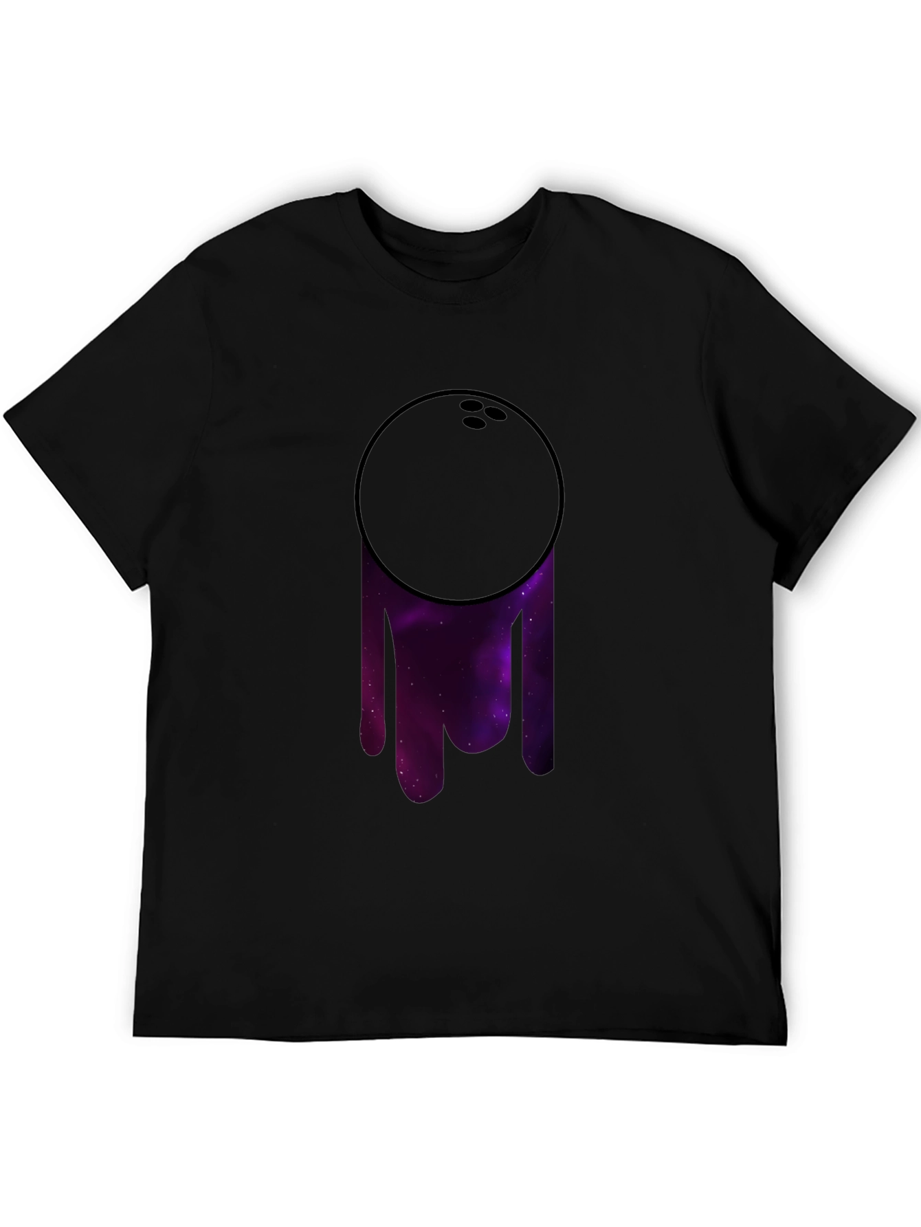 Cosmic Bowling Ball Graphic Tee - Black