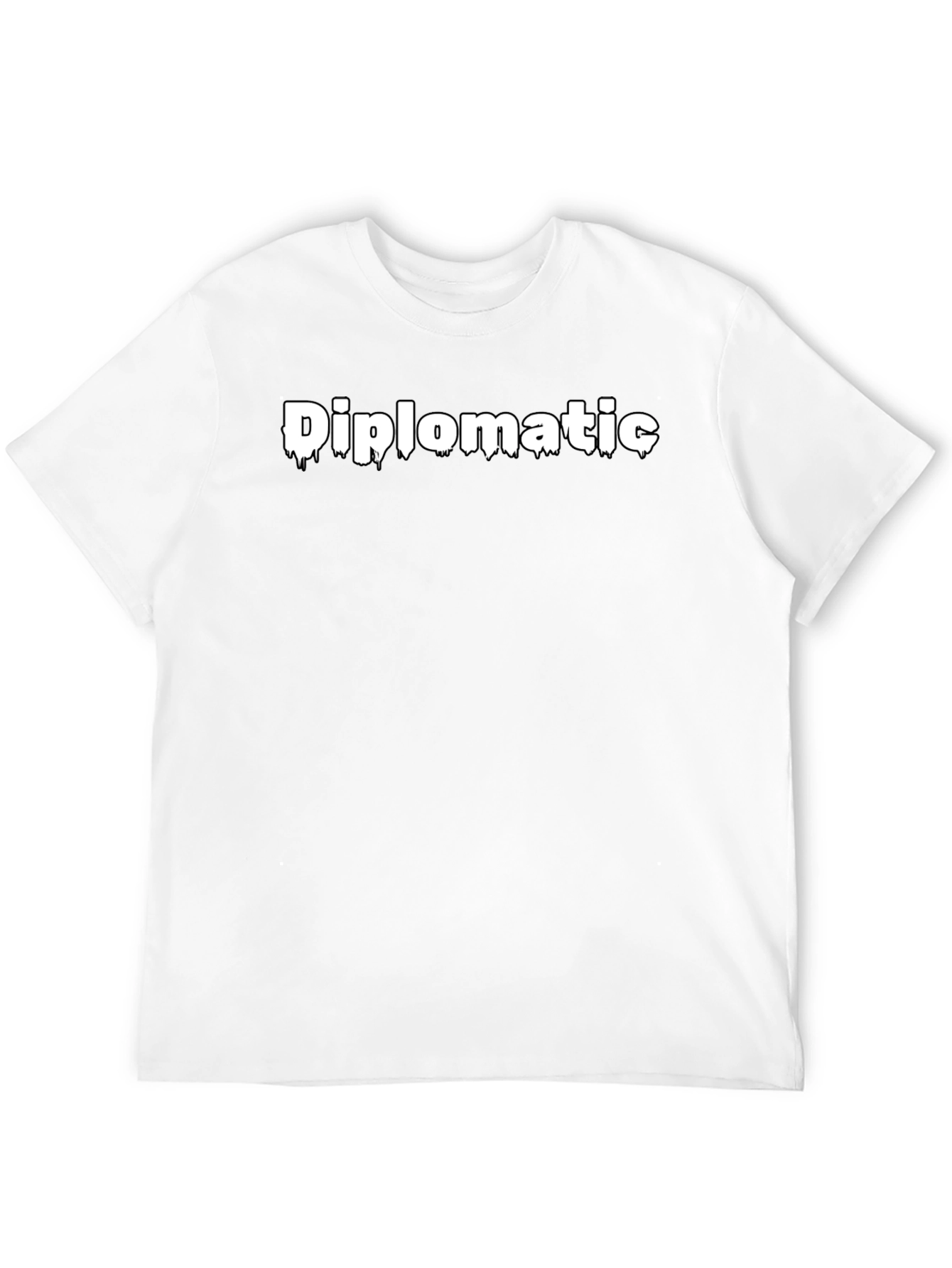 Diplomatic Graphic Tee - Stylish Black T-Shirt
