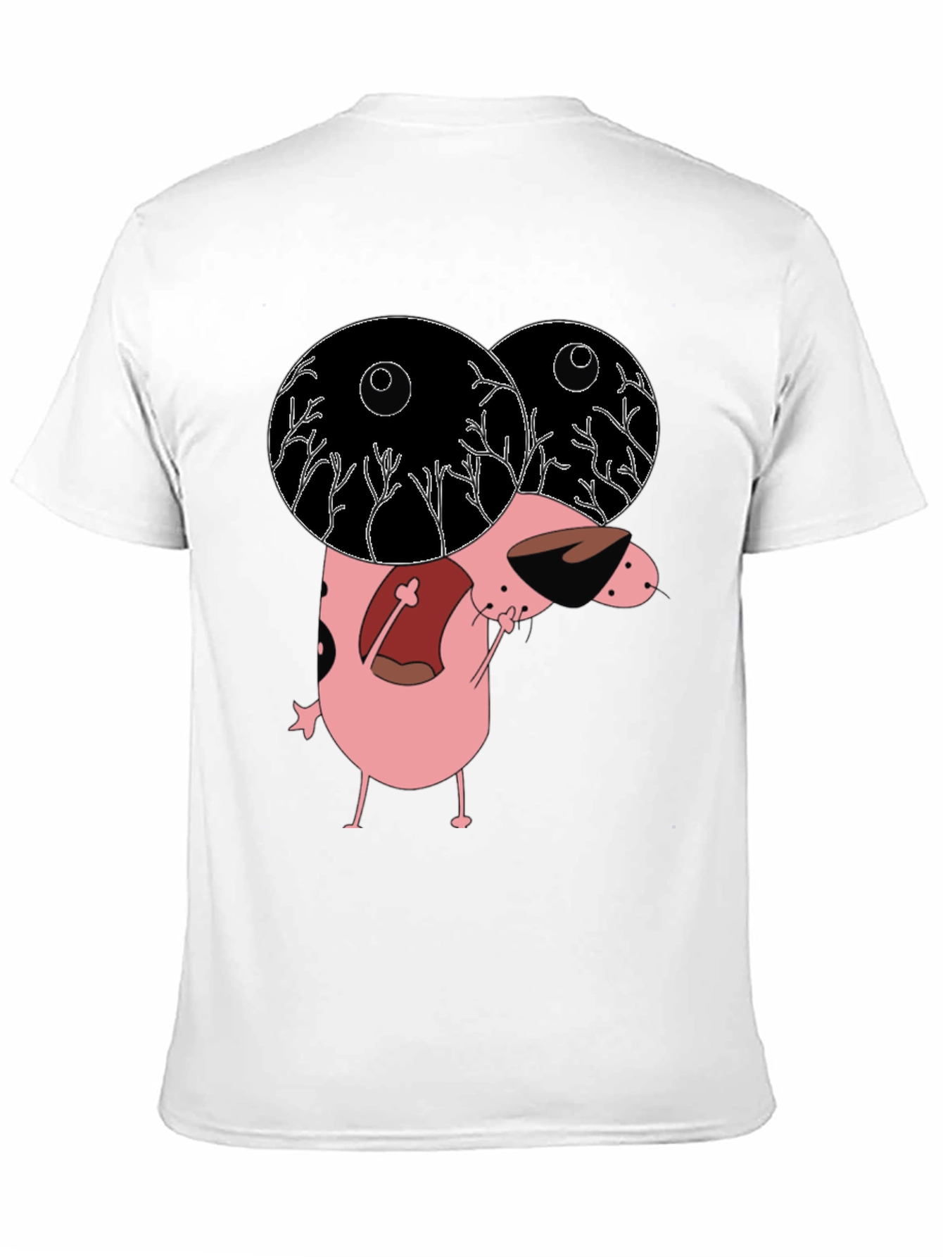 Courage the Cowardly Dog Graphic Tee - Black