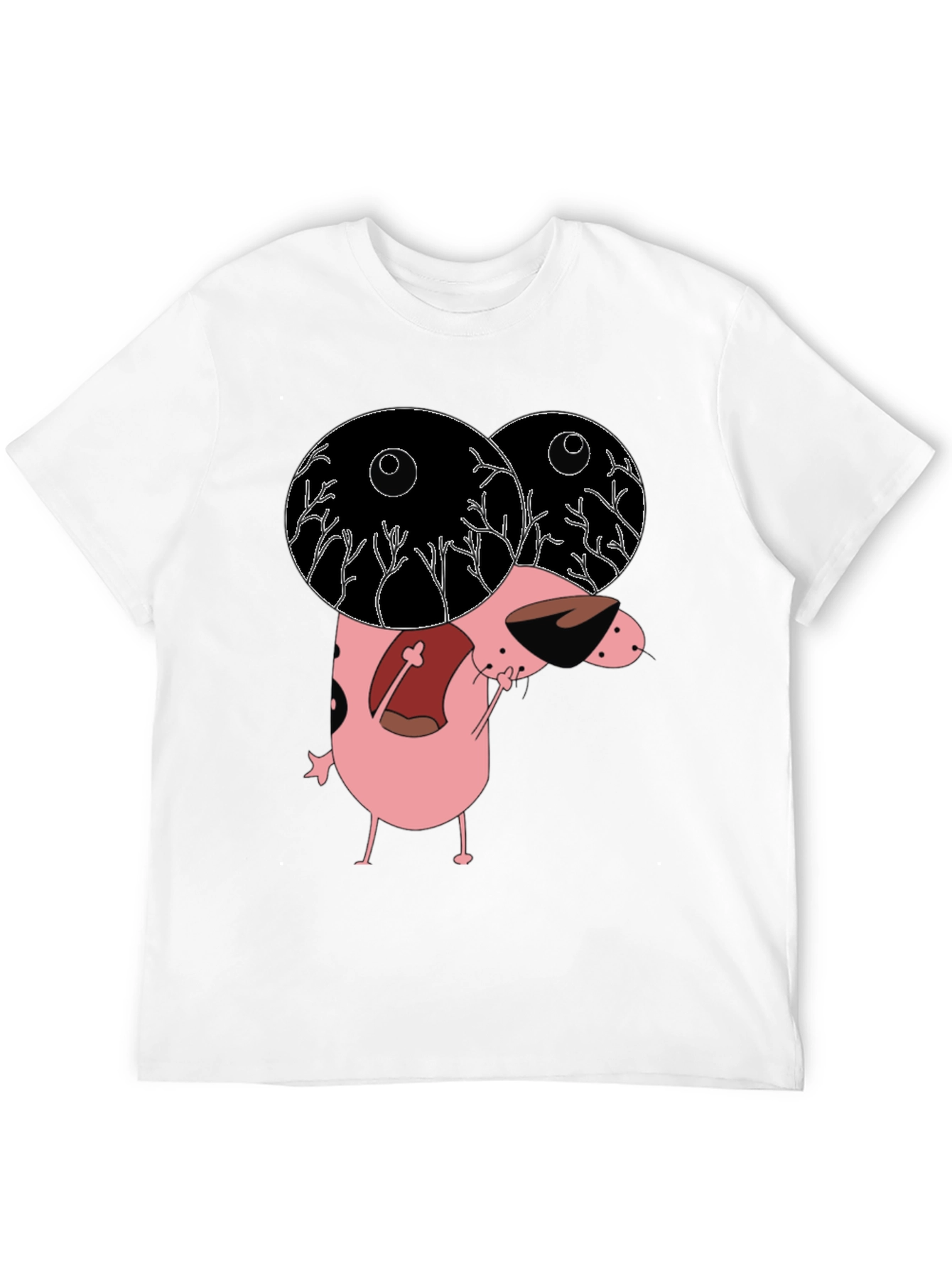 Courage the Cowardly Dog Graphic Tee - Black