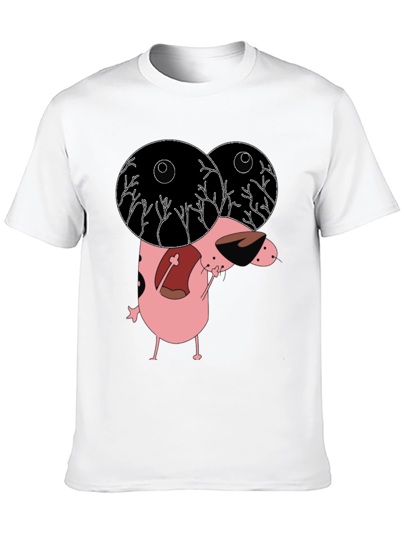 Courage the Cowardly Dog Graphic Tee - Black