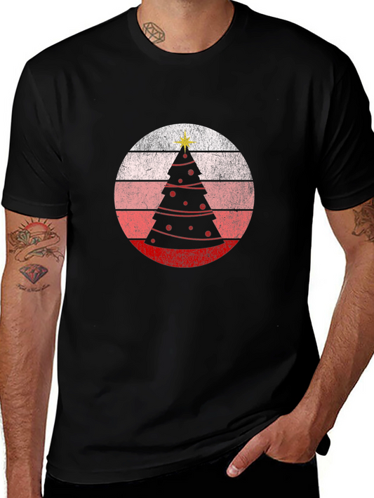 Retro Christmas Tree Graphic Tee