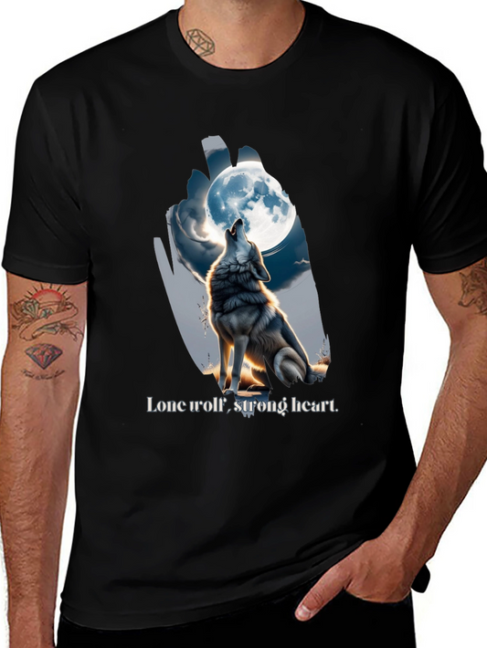Lone Wolf Strong Heart Graphic Tee