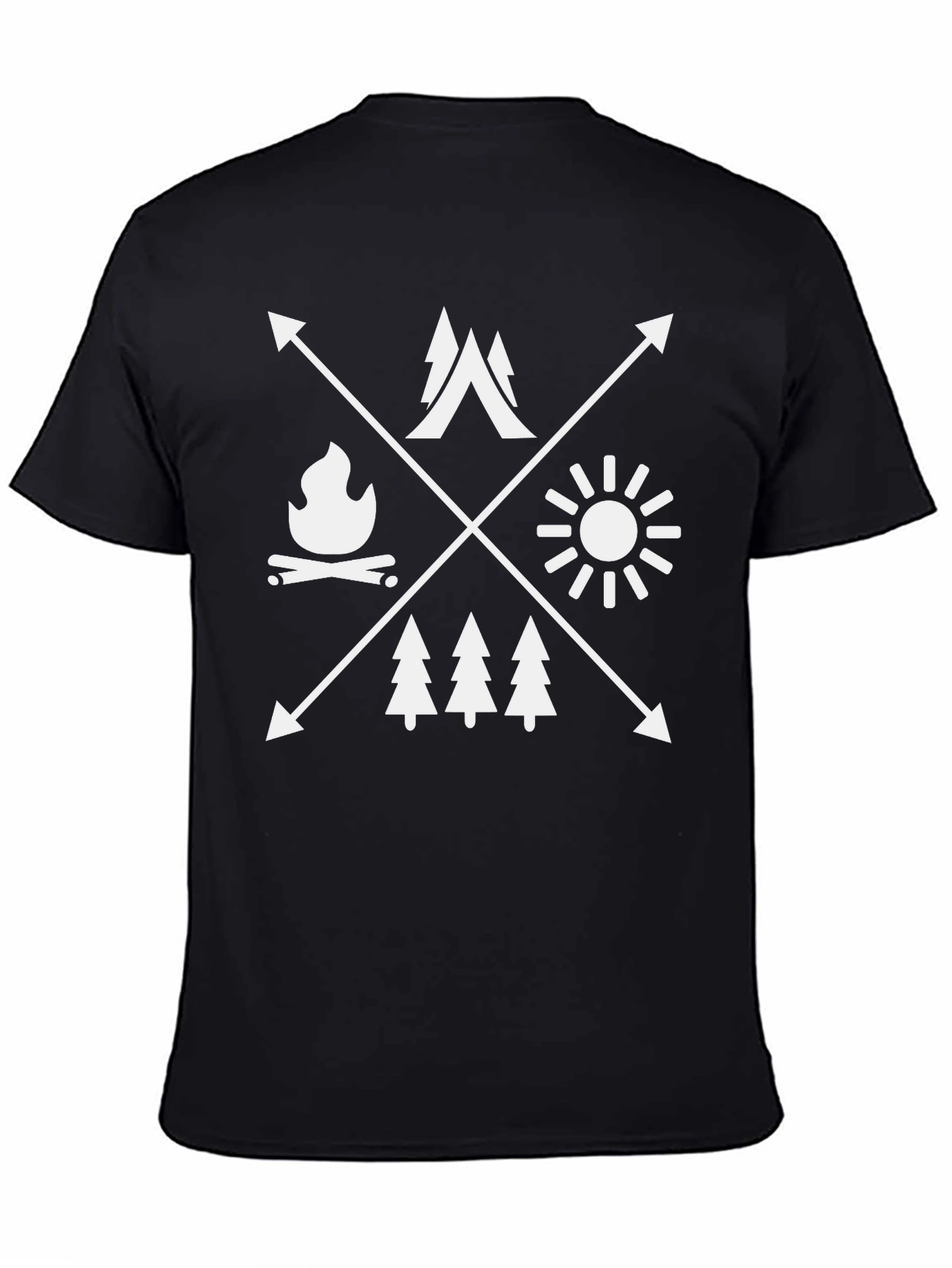 Outdoor Adventure Graphic Tee - Camping Design