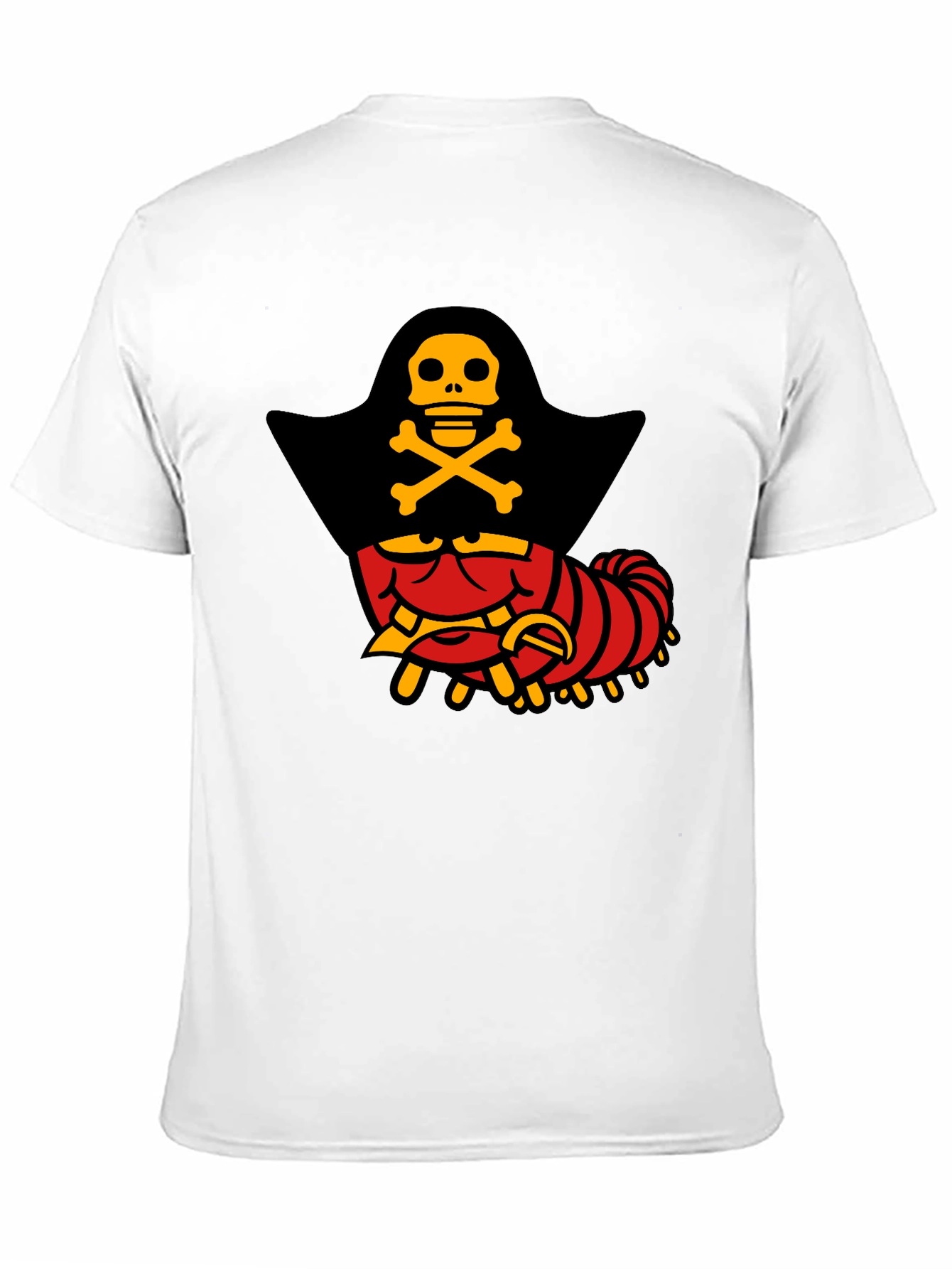 Pirate Caterpillar T-Shirt - Quirky Graphic Tee