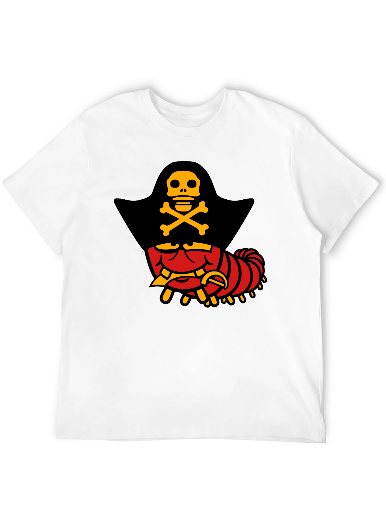 Pirate Caterpillar T-Shirt - Quirky Graphic Tee