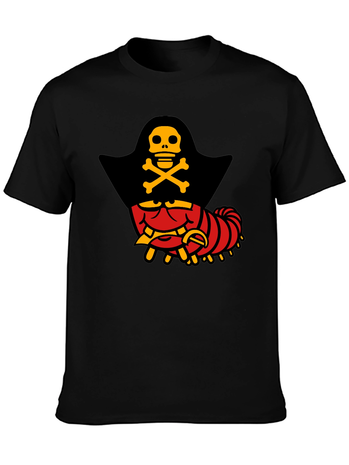 Pirate Caterpillar T-Shirt - Quirky Graphic Tee