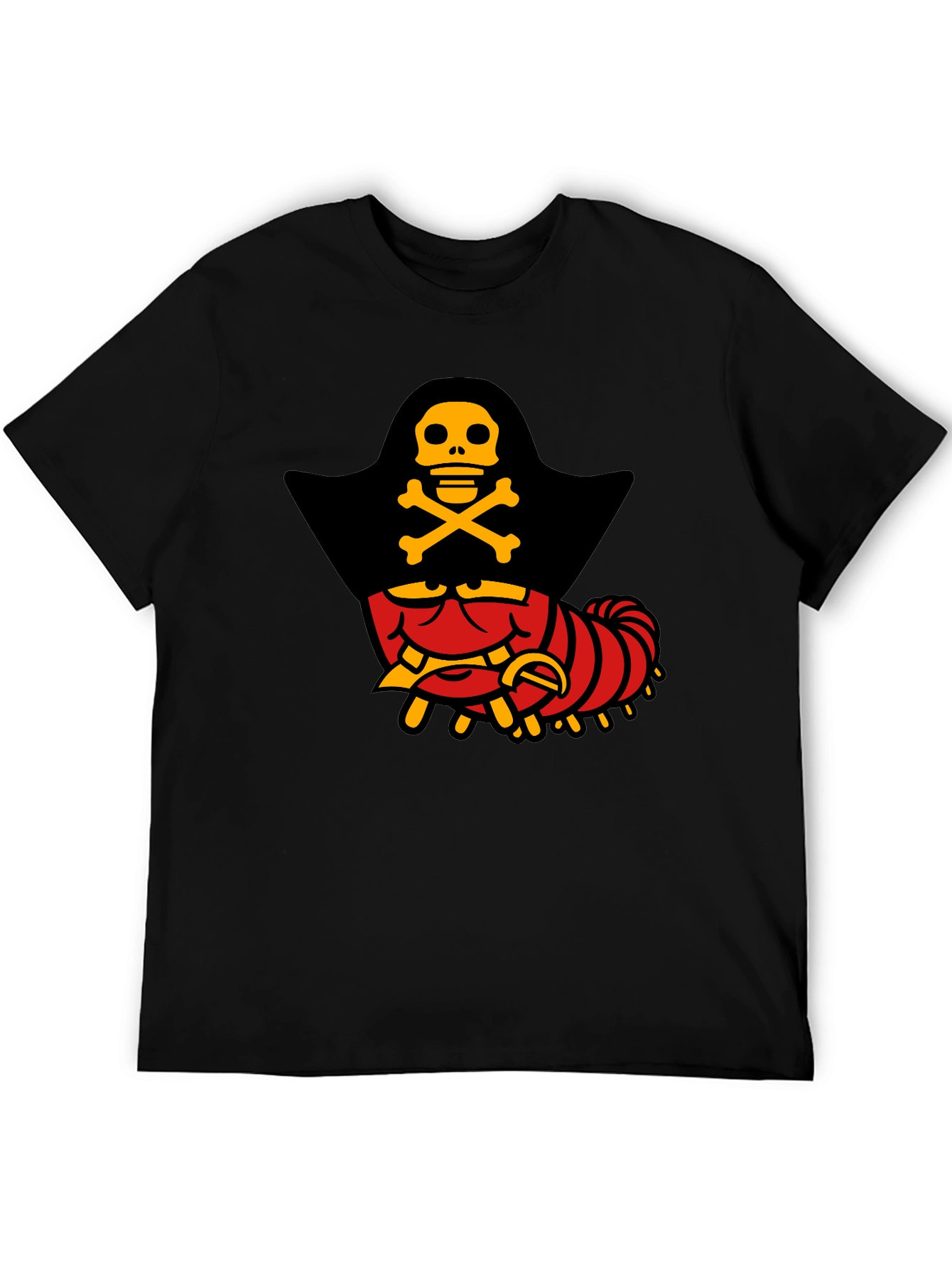 Pirate Caterpillar T-Shirt - Quirky Graphic Tee
