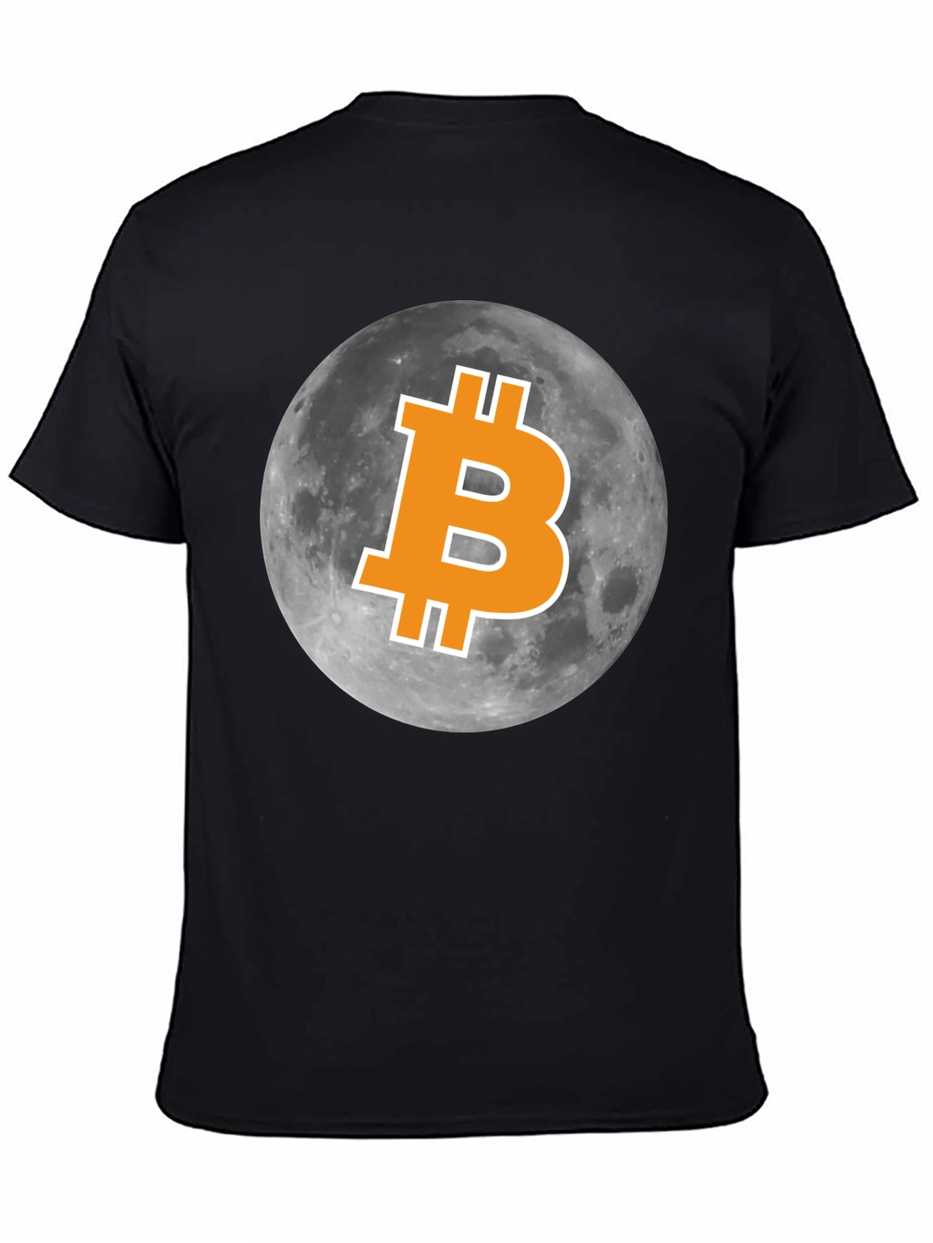 Bitcoin to the Moon Black T-Shirt
