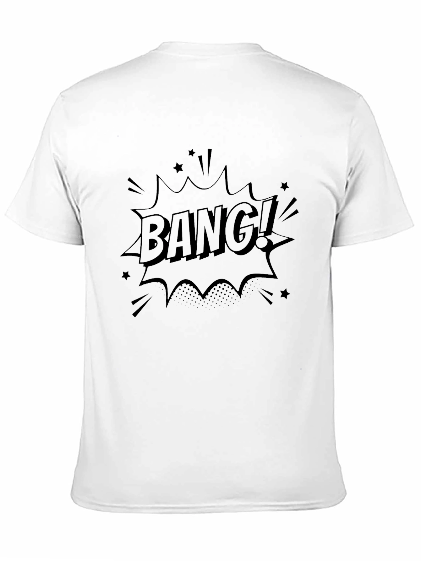 Bang! Graphic Print Black T-Shirt