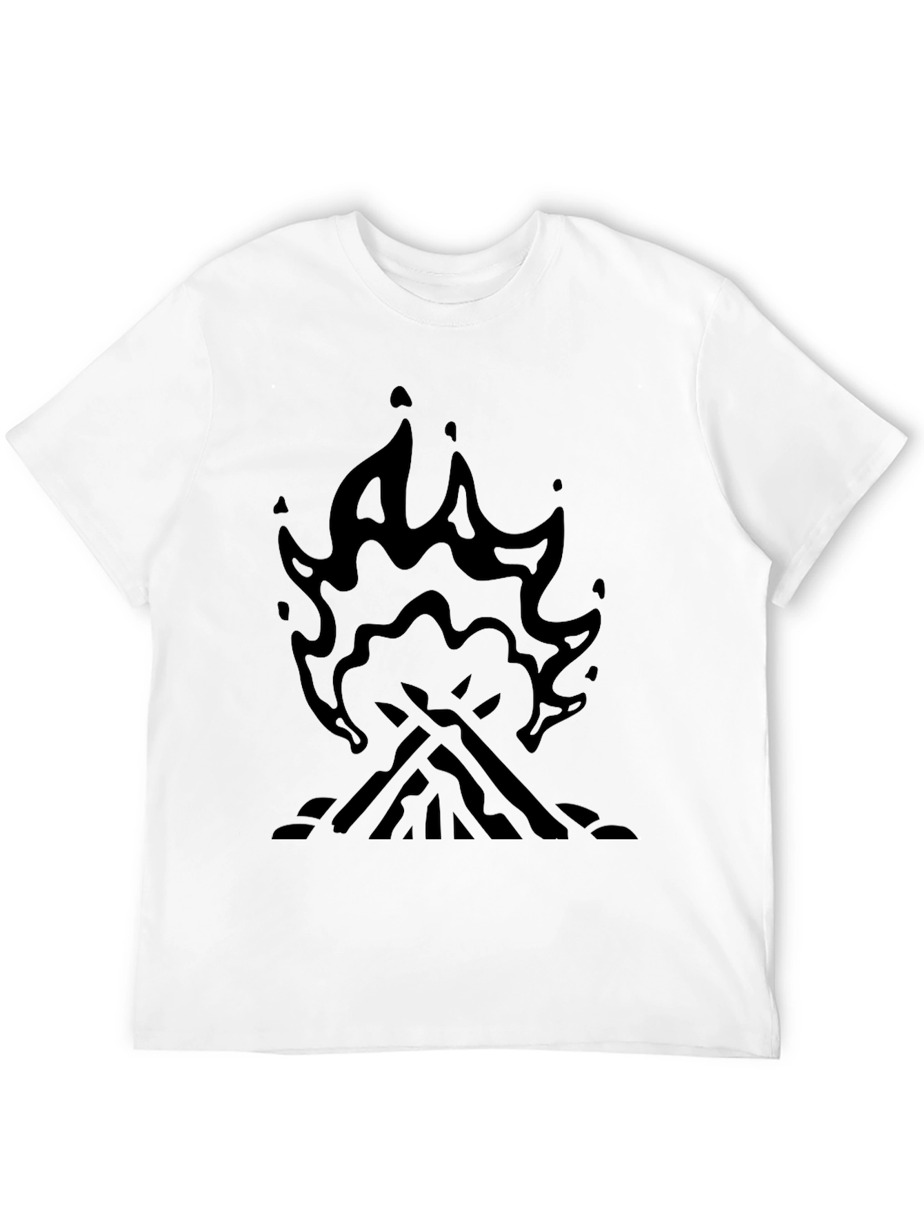 Campfire Graphic T-Shirt - Black