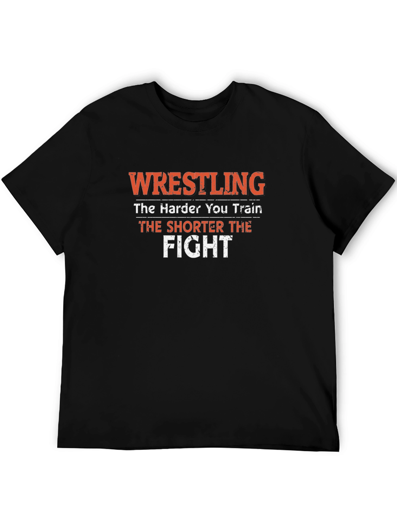 Wrestling Training T-Shirt - The Harder You Train