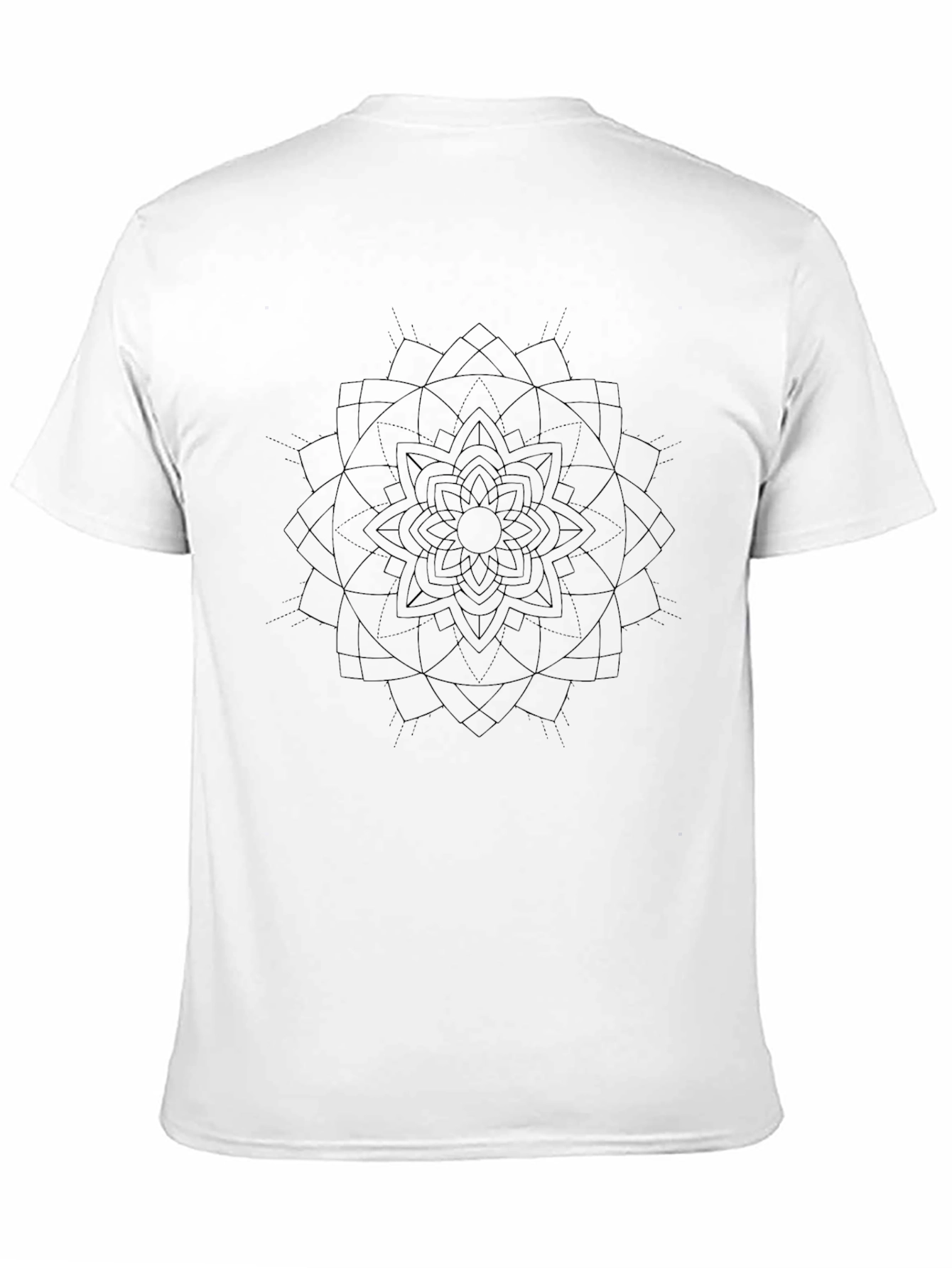 Black Mandala Graphic Tee - Stylish Mens Shirt