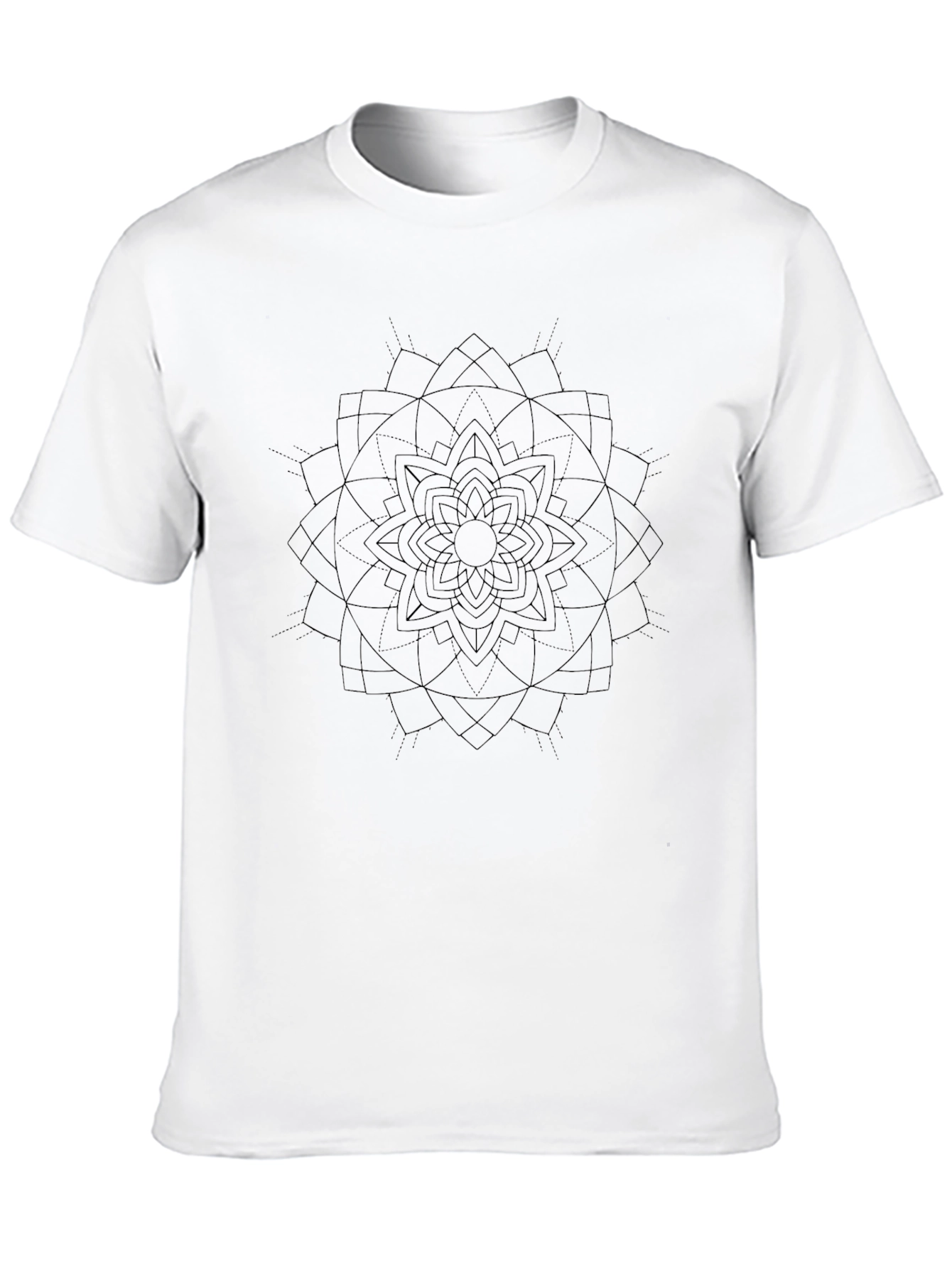 Black Mandala Graphic Tee - Stylish Mens Shirt