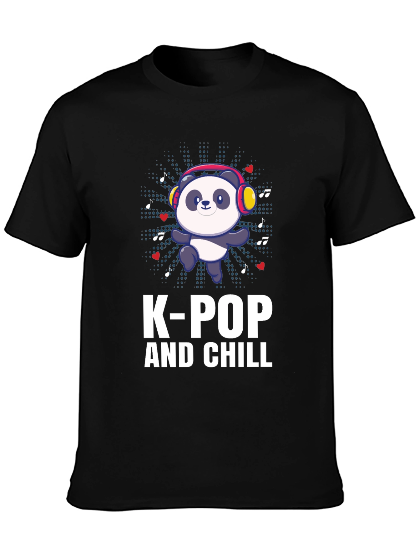 K-Pop and Chill Panda T-Shirt