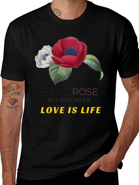 Willy Rose Love Is Life Graphic Tee