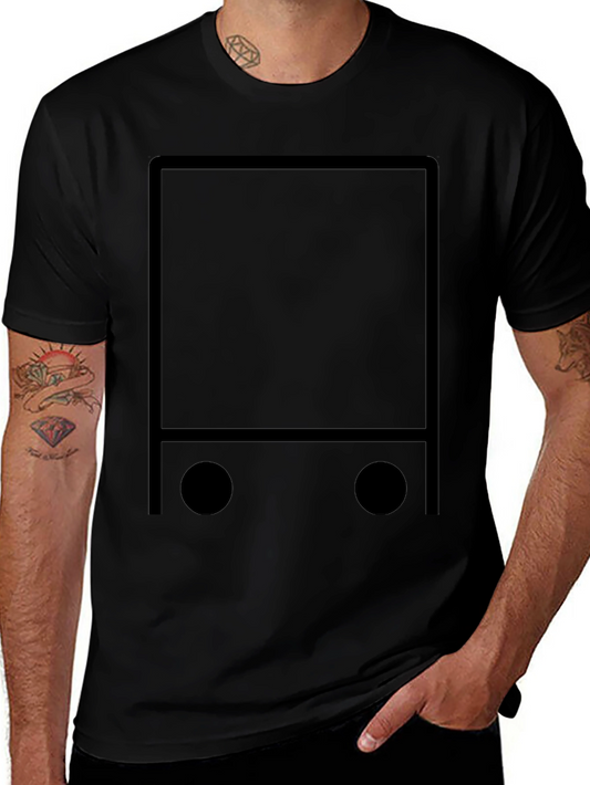 Modern Minimalist Graphic Tee - Black
