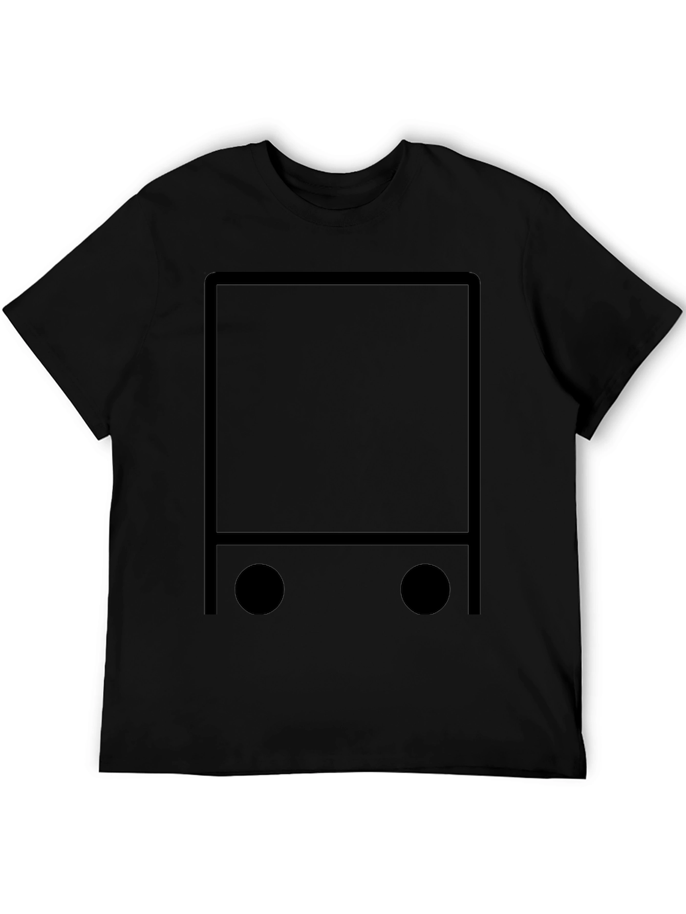 Modern Minimalist Graphic Tee - Black