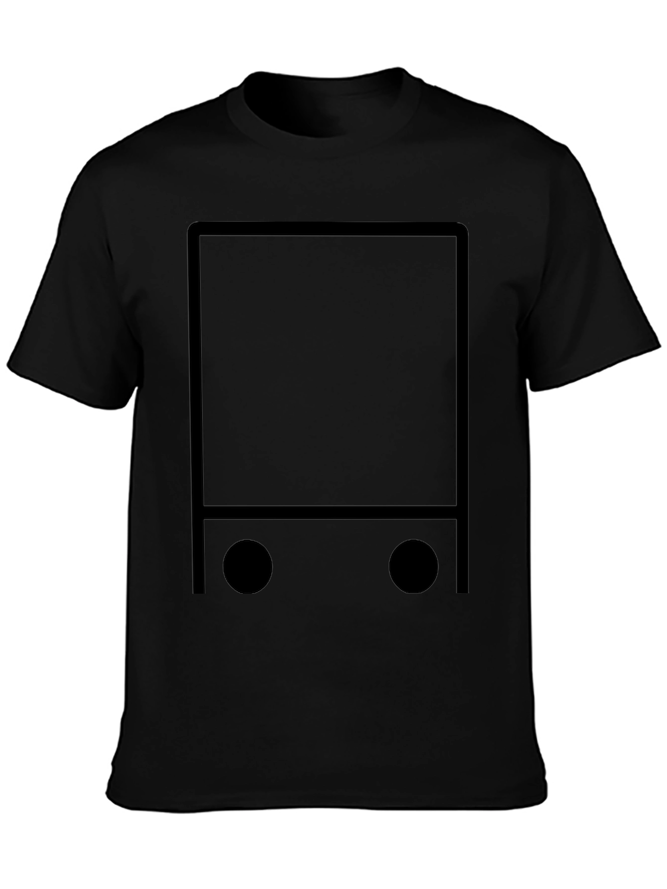 Modern Minimalist Graphic Tee - Black