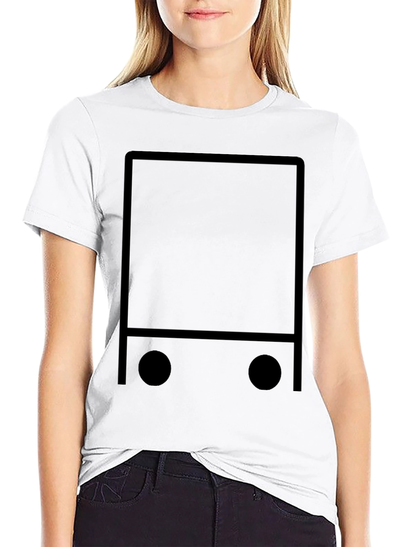 Modern Minimalist Graphic Tee - Black