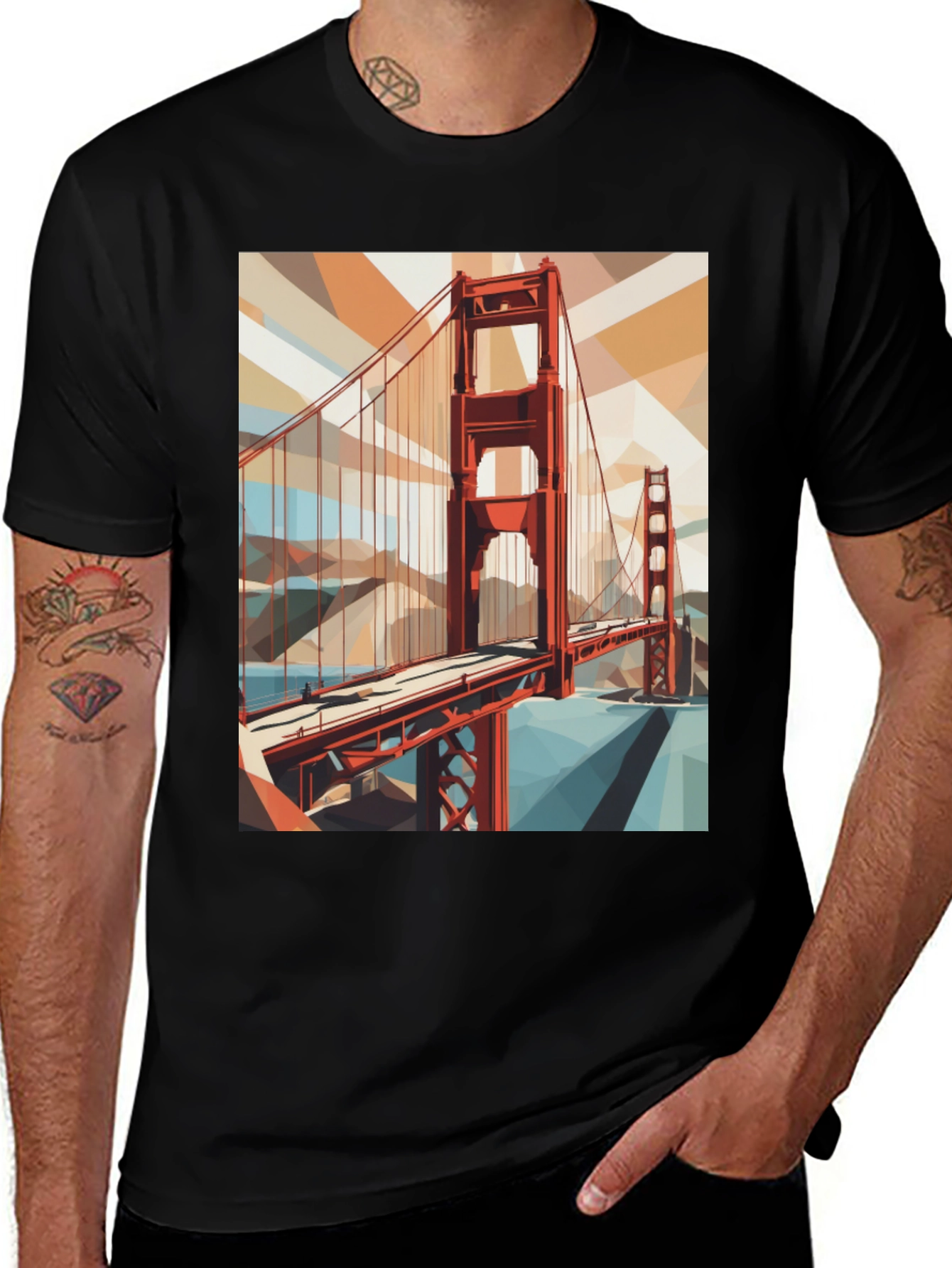 Golden Gate Bridge Graphic Tee - San Francisco Souvenir