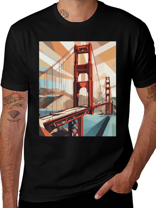 Golden Gate Bridge Graphic Tee - San Francisco Souvenir