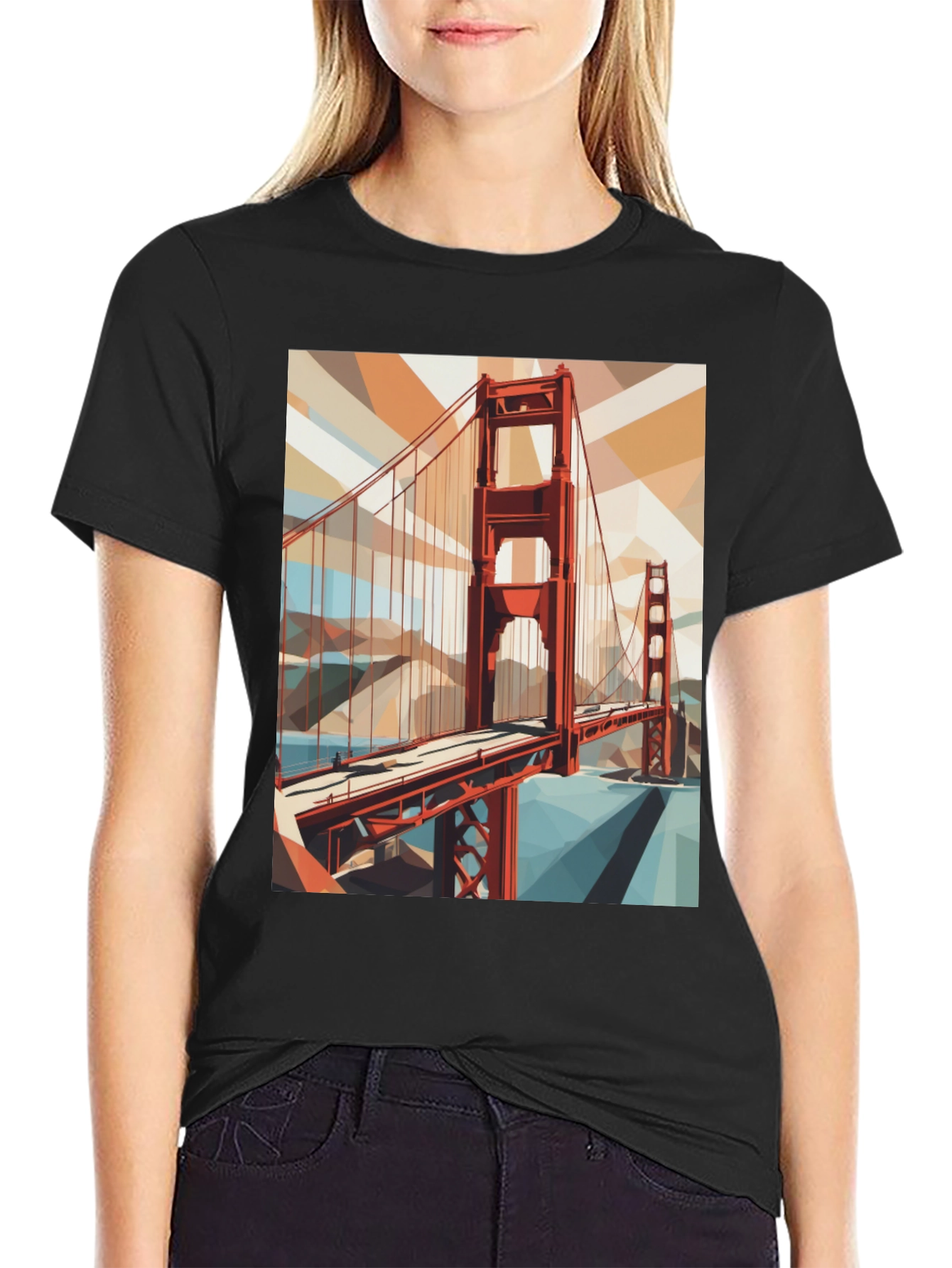 Golden Gate Bridge Graphic Tee - San Francisco Souvenir