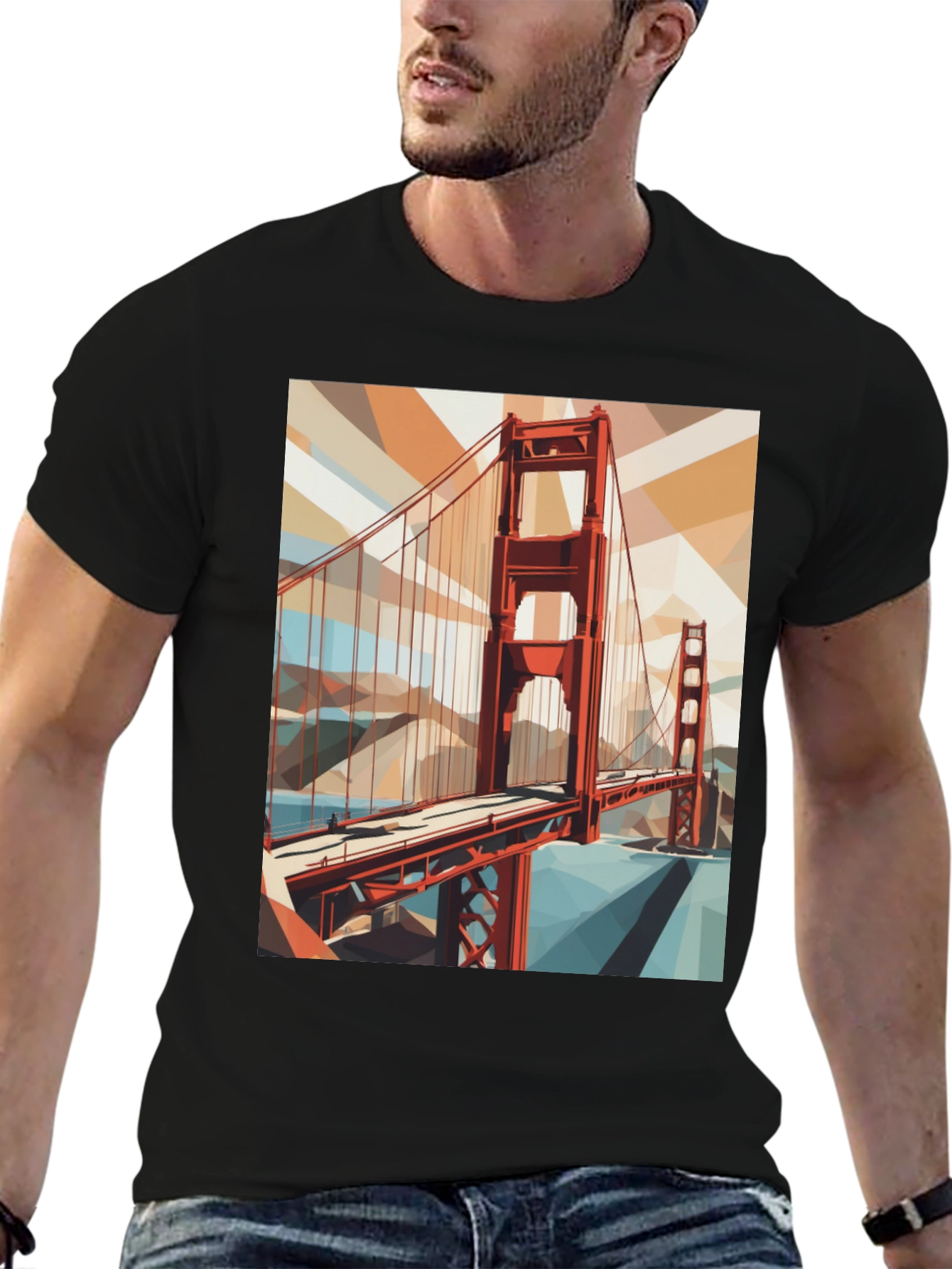 Golden Gate Bridge Graphic Tee - San Francisco Souvenir