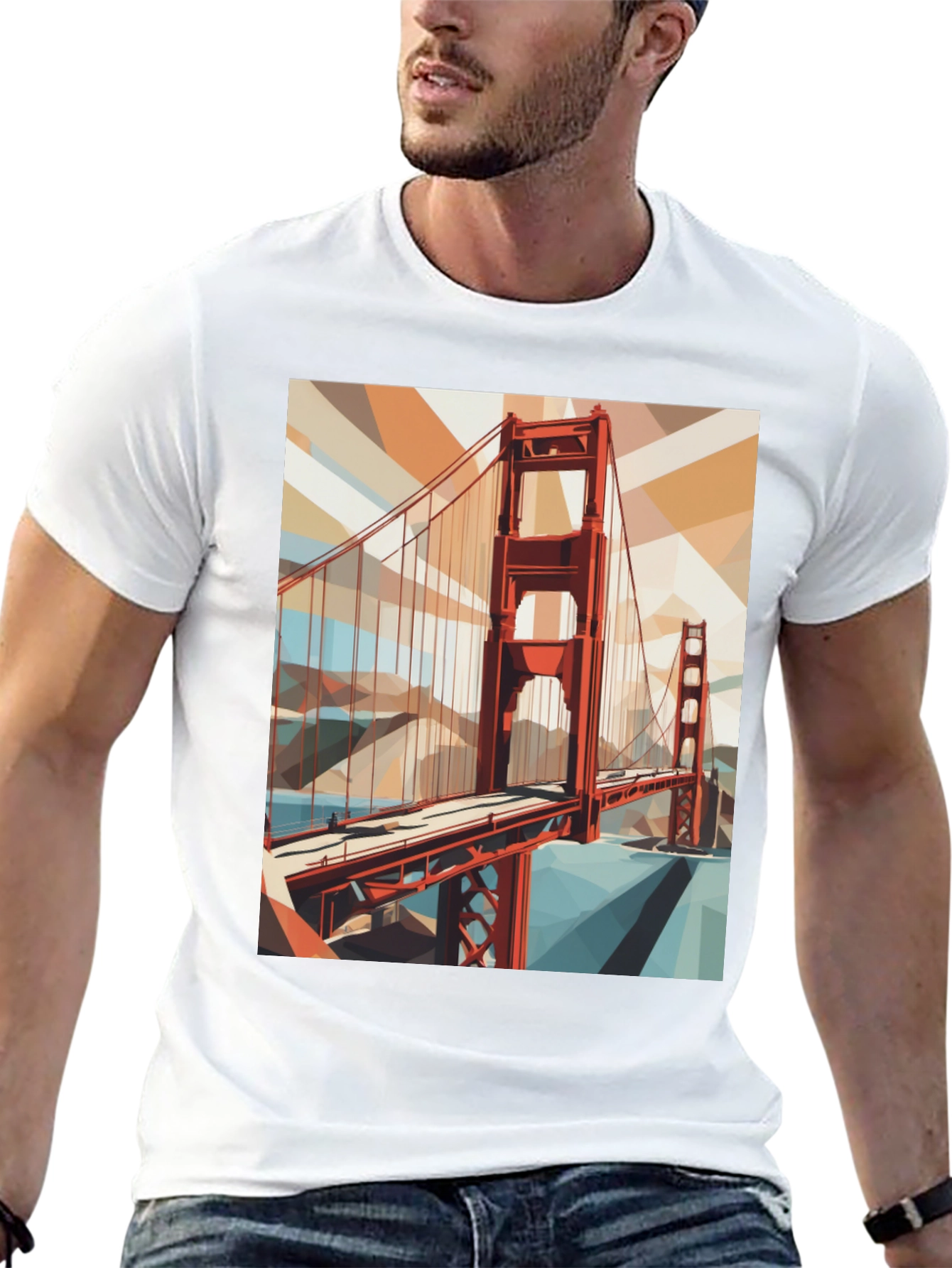 Golden Gate Bridge Graphic Tee - San Francisco Souvenir