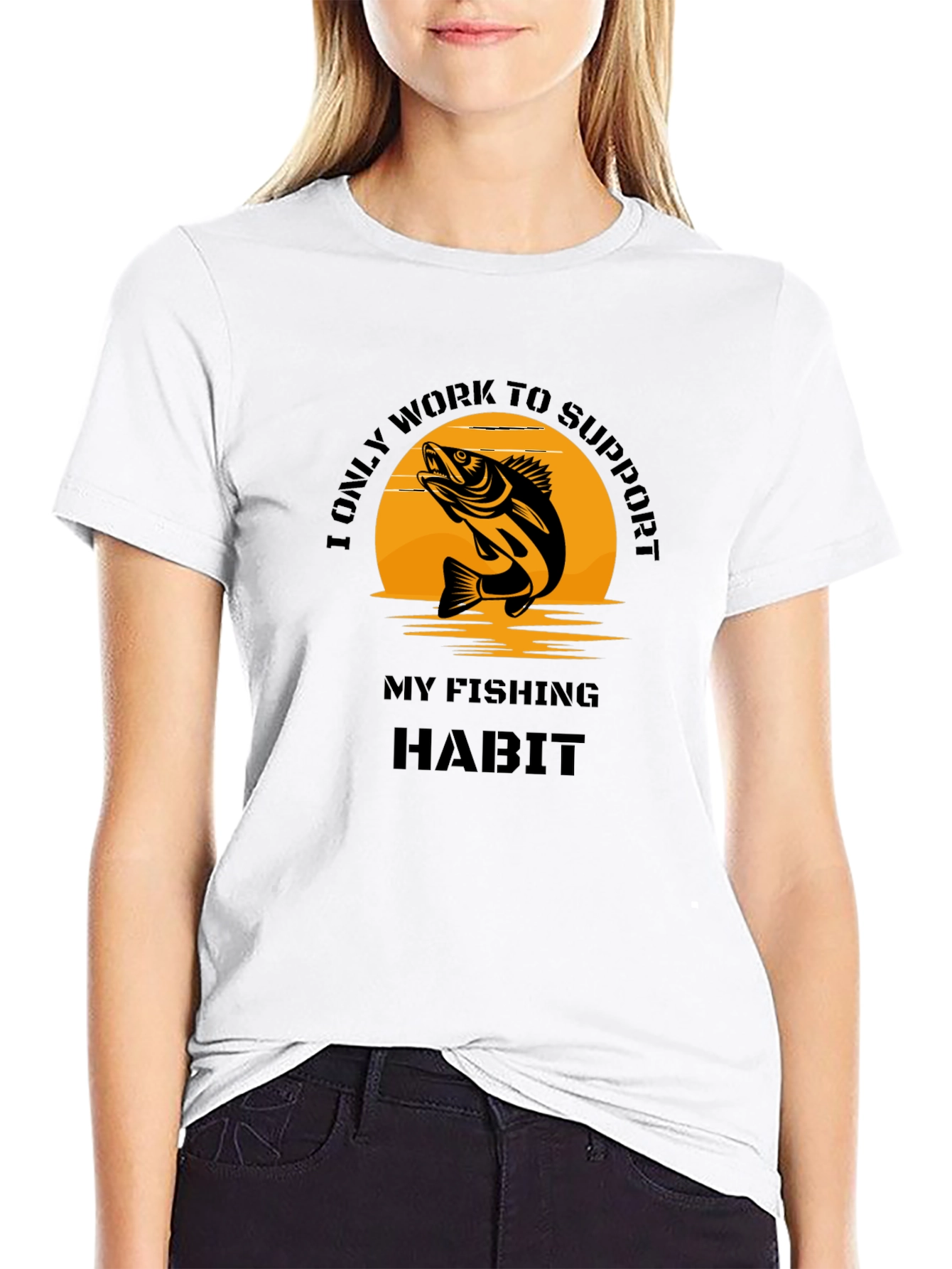 Fishing Habit T-Shirt - Novelty Graphic Tee