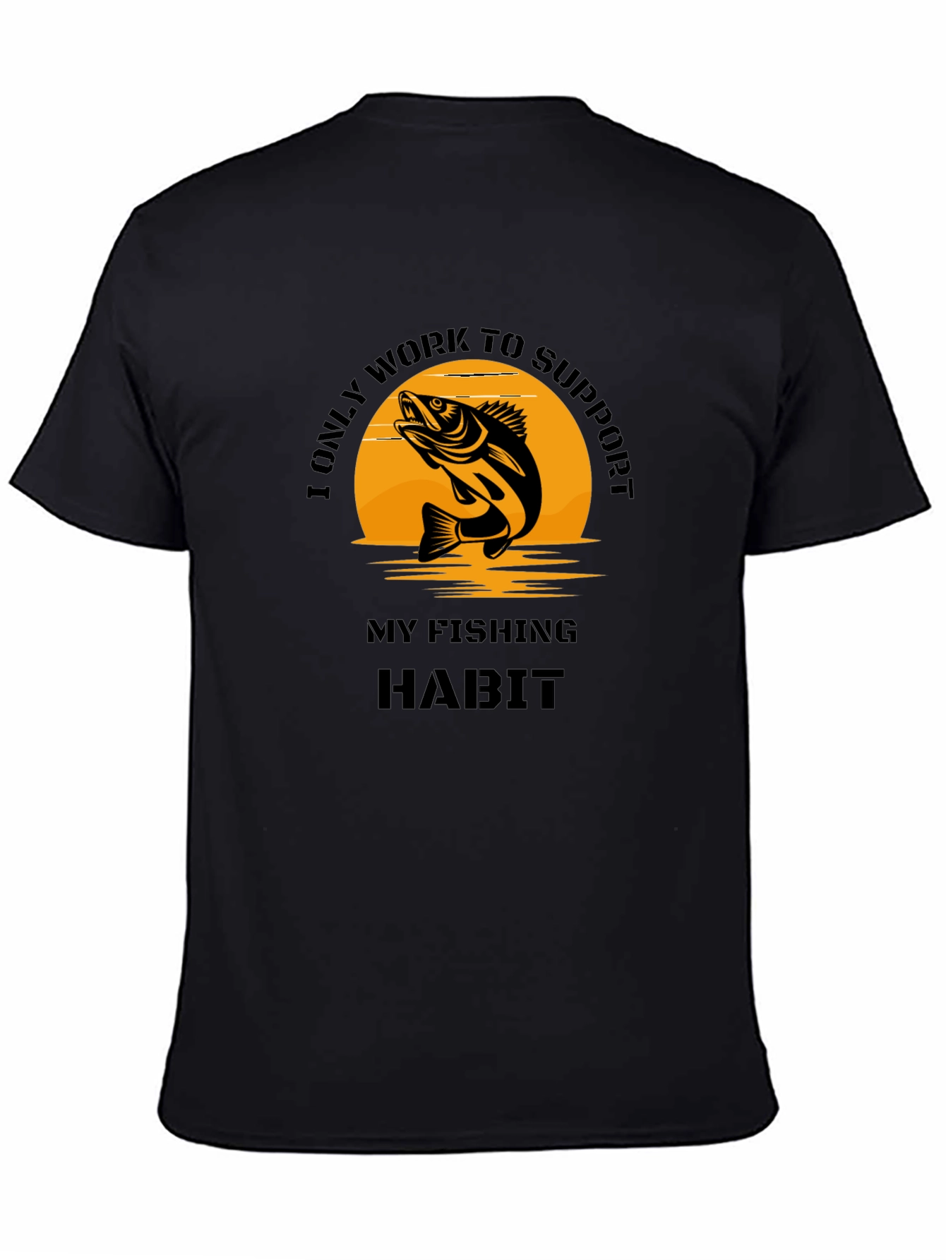 Fishing Habit T-Shirt - Novelty Graphic Tee